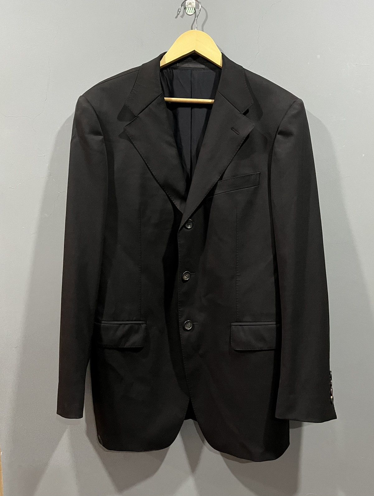 Gucci Vintage Gucci Dark Brown Blazer Coat Jacket Size 48R - 1 Thumbnail