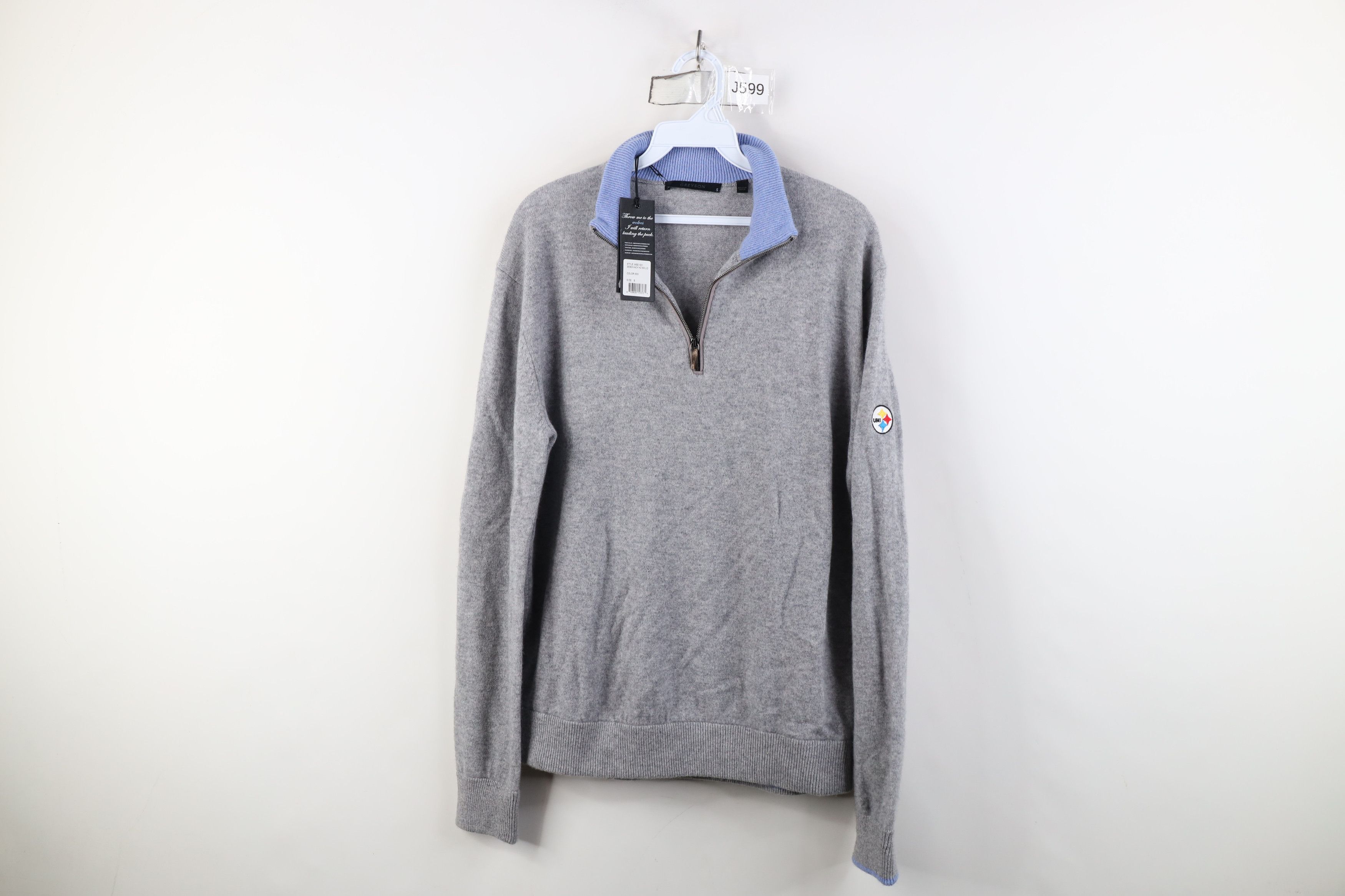 Grenson New Greyson Clothiers Half Zip Wool Cashmere Knit Sweater Size US S / EU 44-46 / 1 - 1 Thumbnail