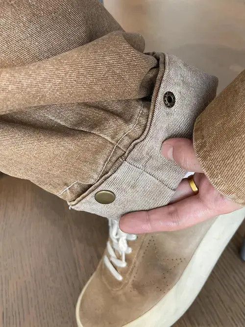 Jean Brown Baggy Cuffed Denim Jeans Size US 30 / EU 46 - 5 Thumbnail