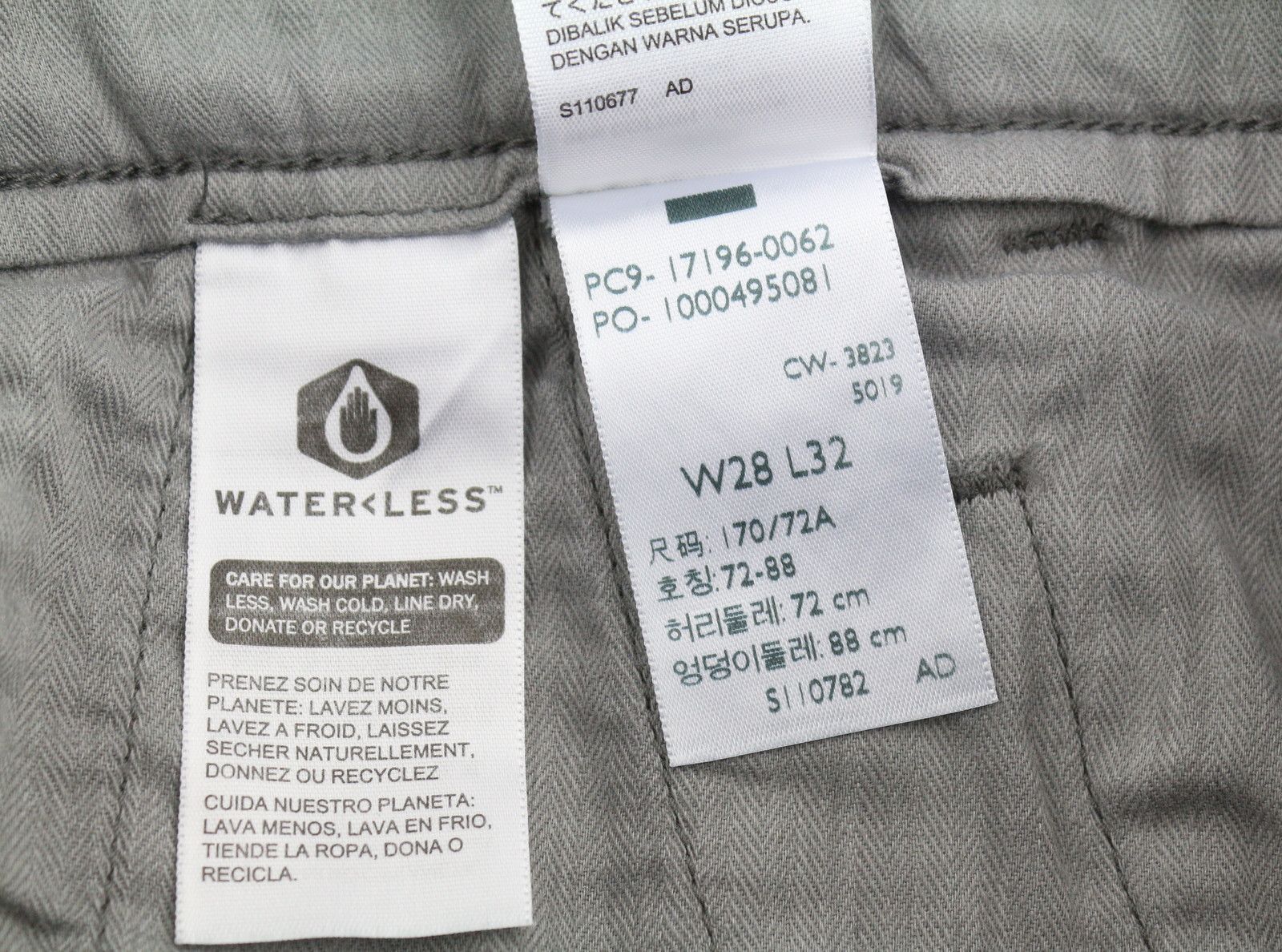Levi's XX CHINO W28/L32 Grey Taper Stretch Zip Pants 87059 Size US 28 / EU 44 - 10 Thumbnail