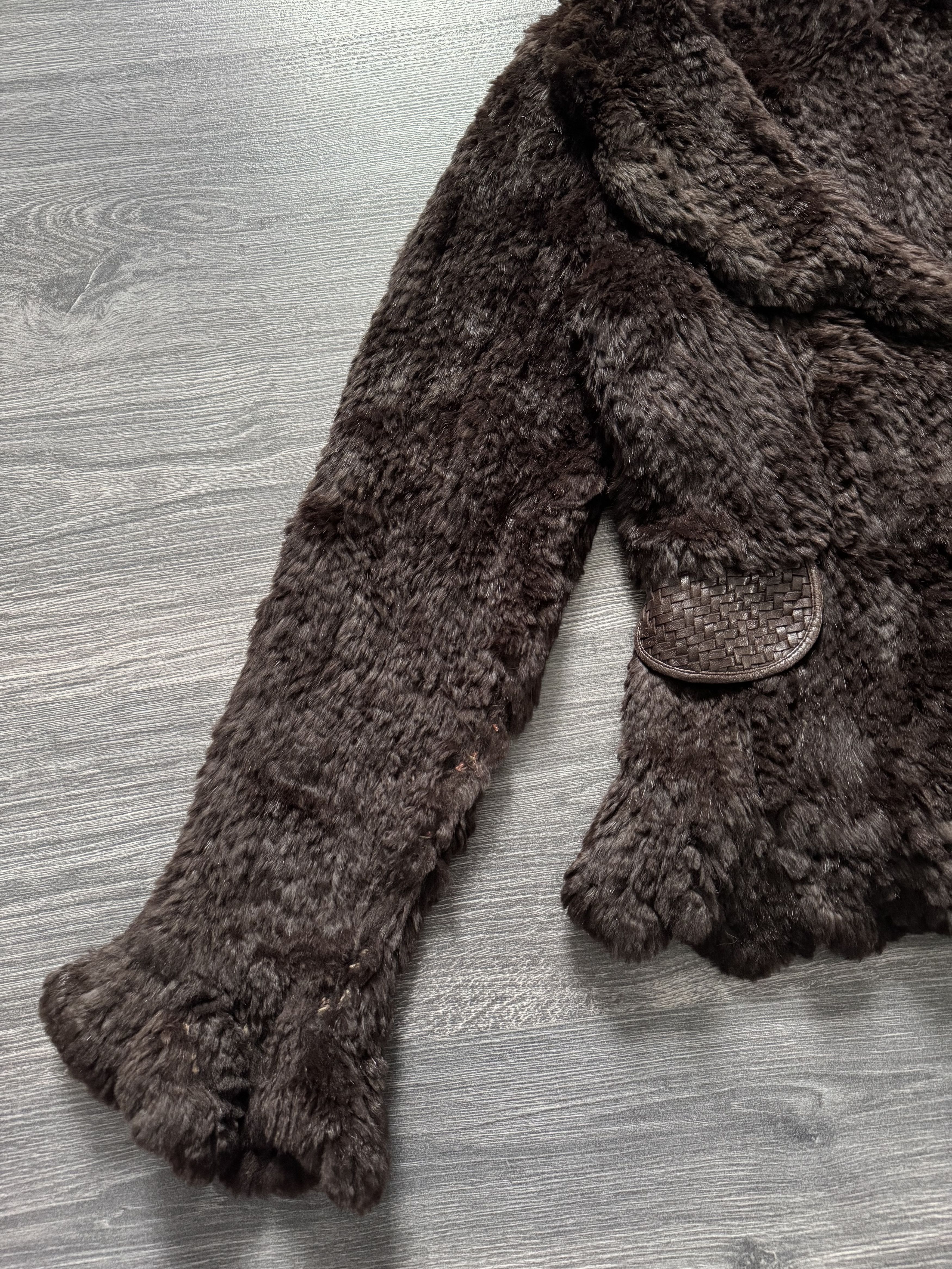 Japanese Brand Rizal Women's Real Fur and Leather Jacket Brown Luxury Coat Size M / US 6-8 / IT 42-44 - 6 Thumbnail
