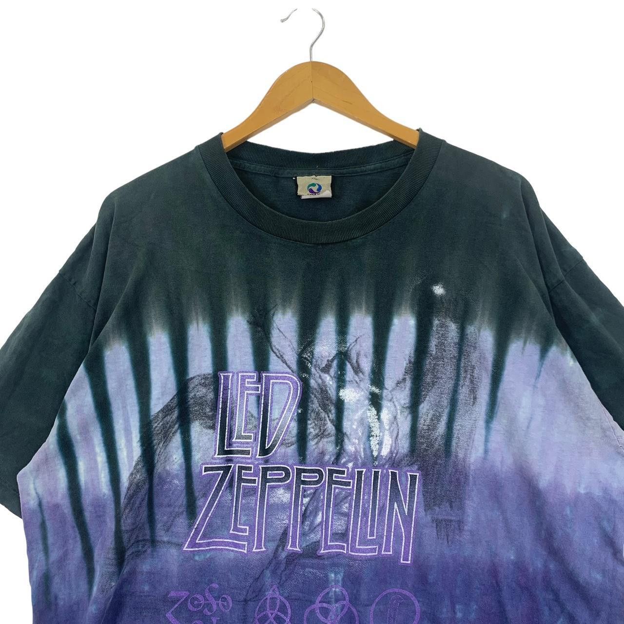 Vintage Vintage LED ZEPPELIN SWAN SONG Tie Dye Tee Shirt Top Size US XL / EU 56 / 4 - 2 Thumbnail