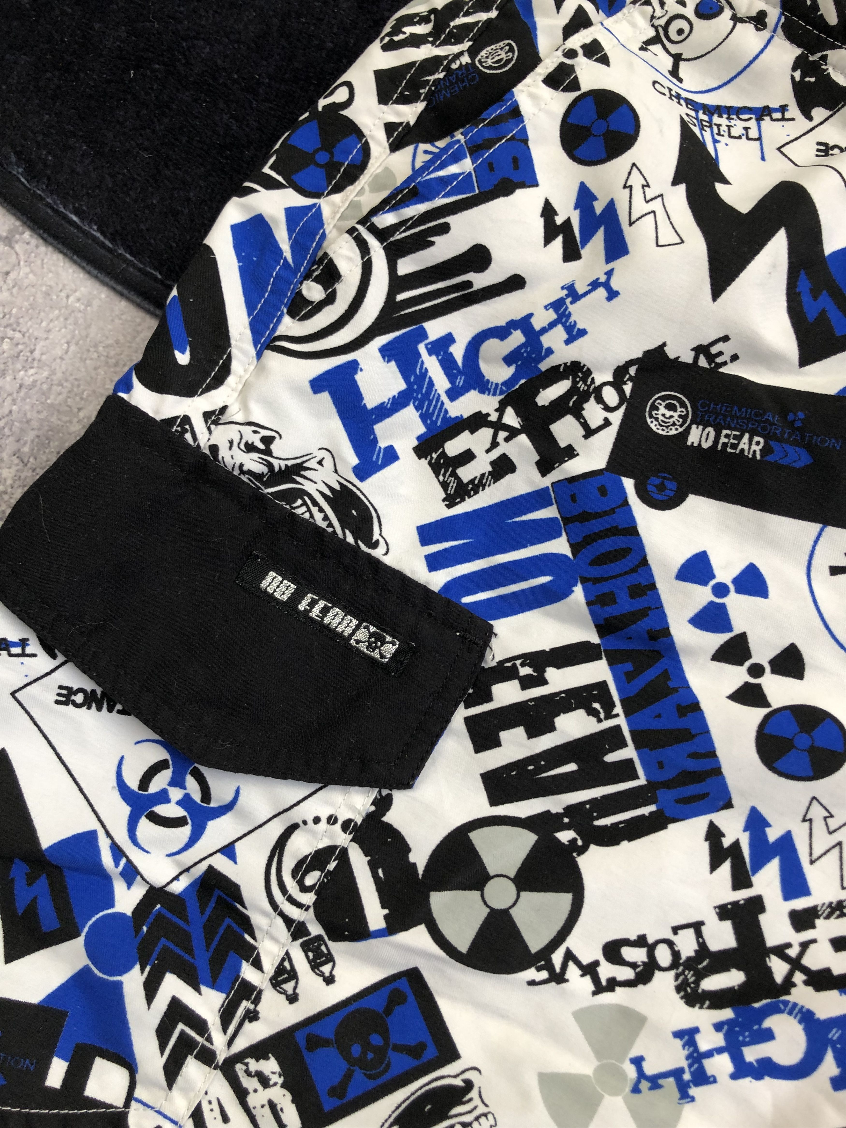 No Fear NO FEAR Crazy Y2k Monogram Shorts Streetwear Beach Serf Size US 33 - 5 Thumbnail