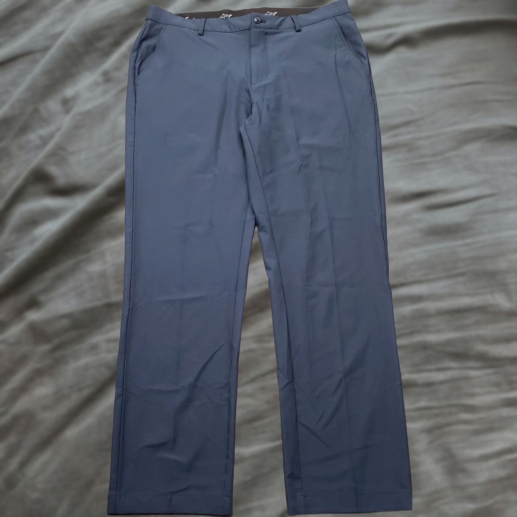 Vintage Greg Norman Tech Chino Pants Mens 36x30 Blue Performance Straight Leg - Mens Size 36 Blue Chino Pants Size US 36 / EU 52 - 1 Thumbnail