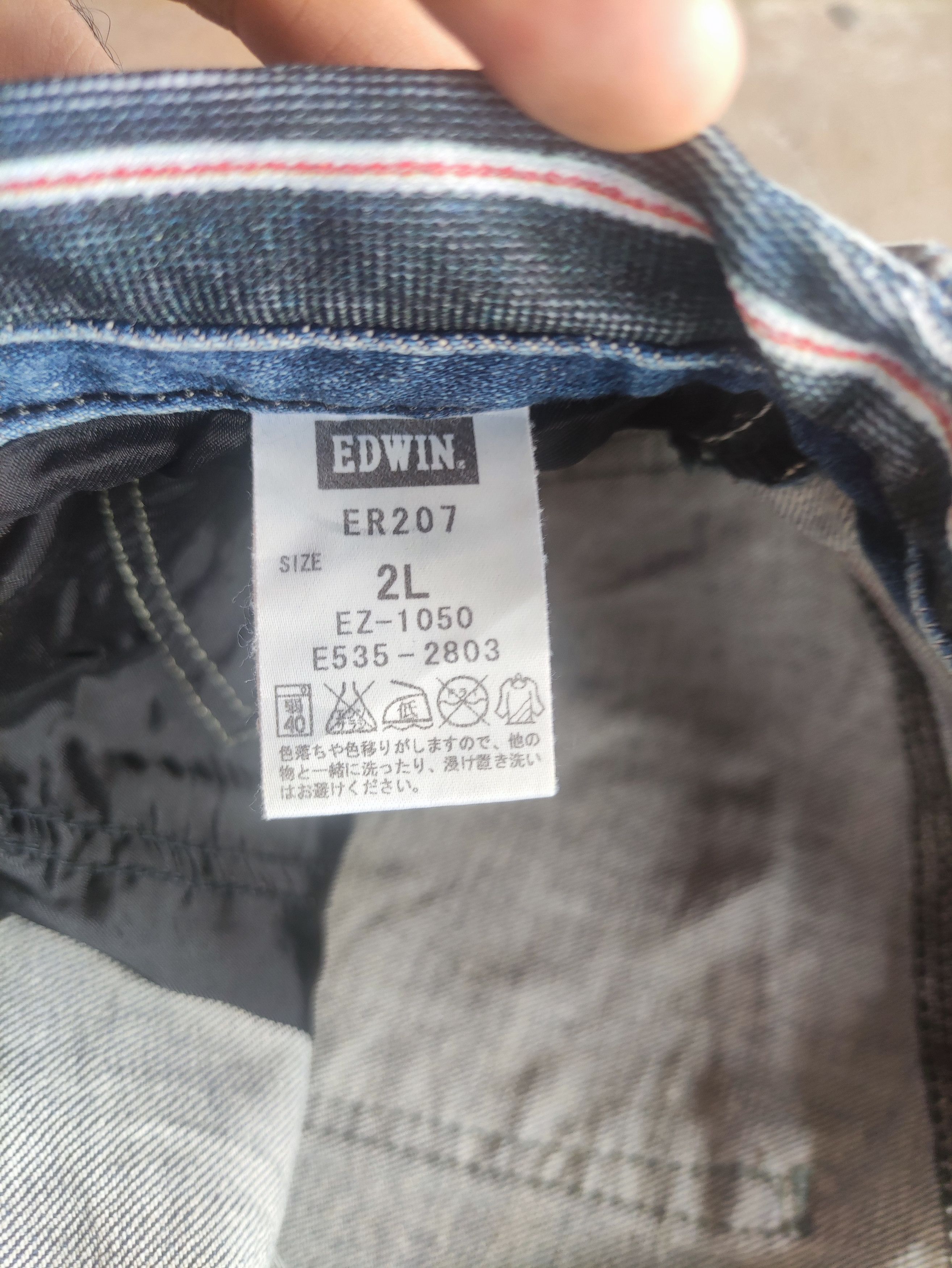 Edwin × Jean × Vintage Vintage Edwin Distressed Denim Faded Pants Jeans W38 Size US 38 / EU 54 - 7 Thumbnail