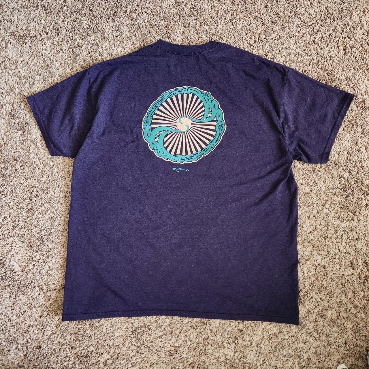 Vintage Spiral Graphic T-Shirt Streetwear Casual Basics Size US XL / EU 56 / 4 - 1 Thumbnail