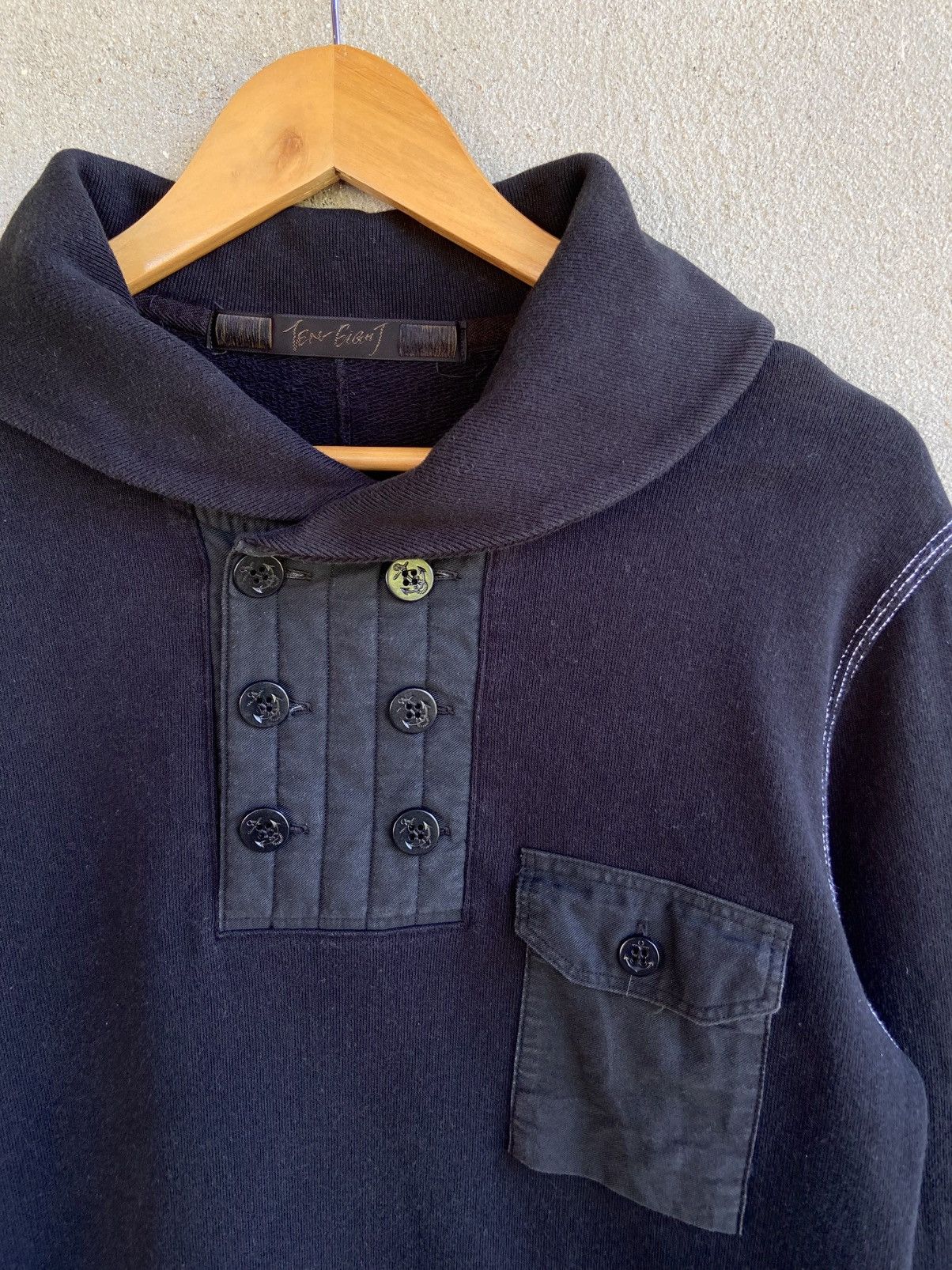 Japanese Brand Japanese brand Ten Eight Shawlneck Sweatshirt Size US M / EU 48-50 / 2 - 3 Thumbnail