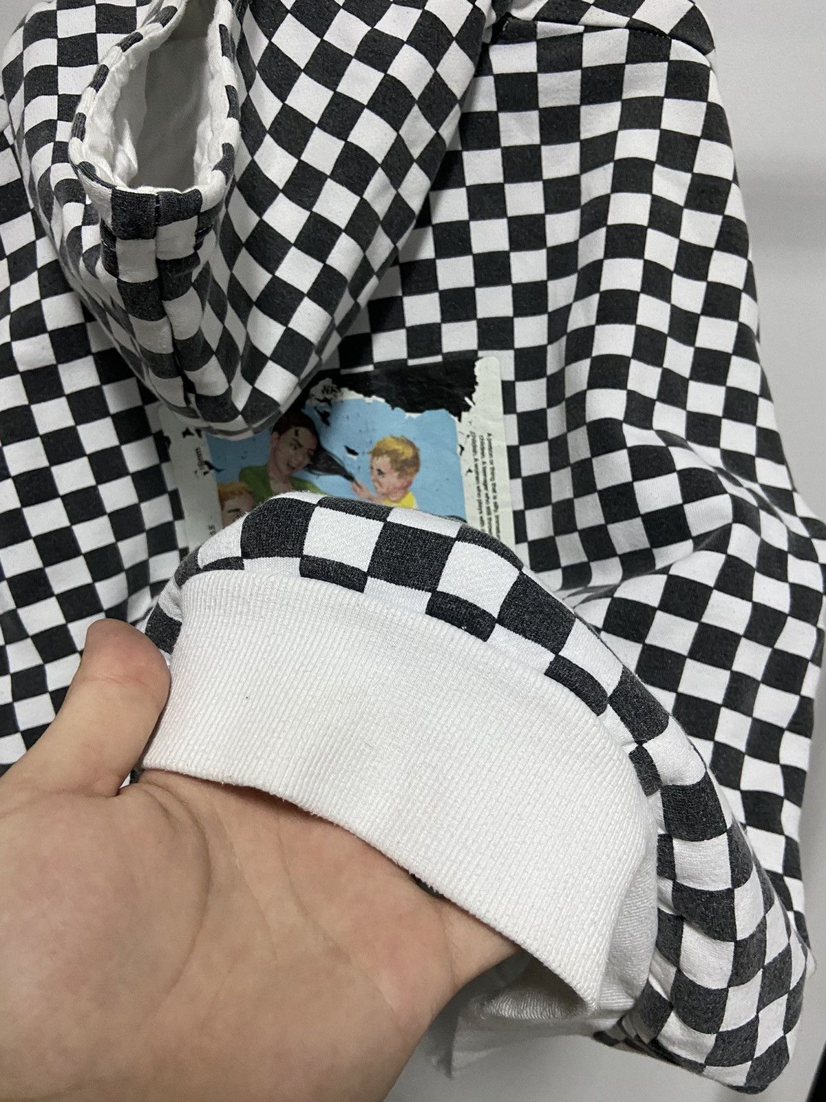 CHILDS × Vintage Childish Vintage Skate Hoodie Big Logo Check Mesh Y2K Size US M / EU 48-50 / 2 - 8 Thumbnail
