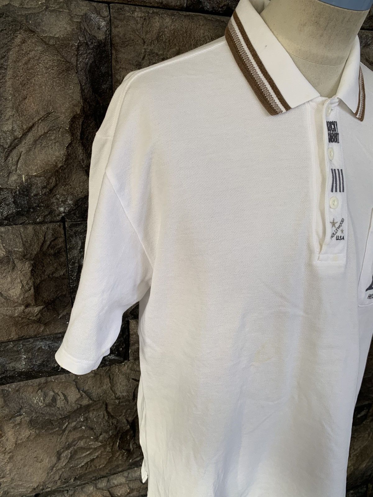 Vintage Vintage 90s Rocky Rabbit Hollywood USA Polo Shirt Size US L / EU 52-54 / 3 - 5 Thumbnail