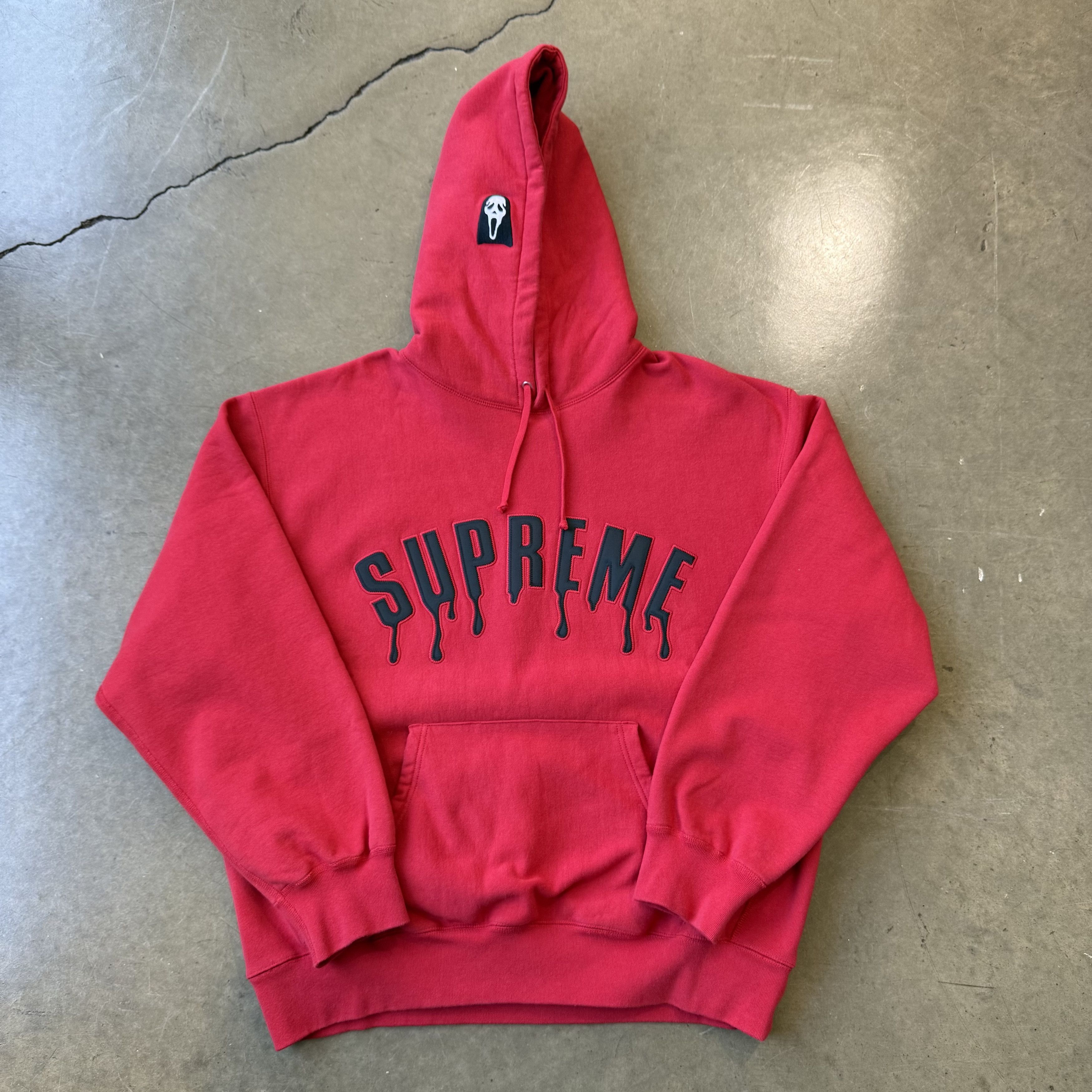 Supreme Size Large - Supreme Ghostface® Arc Hooded Sweatshirt 'Red' Size US L / EU 52-54 / 3 - 1 Thumbnail