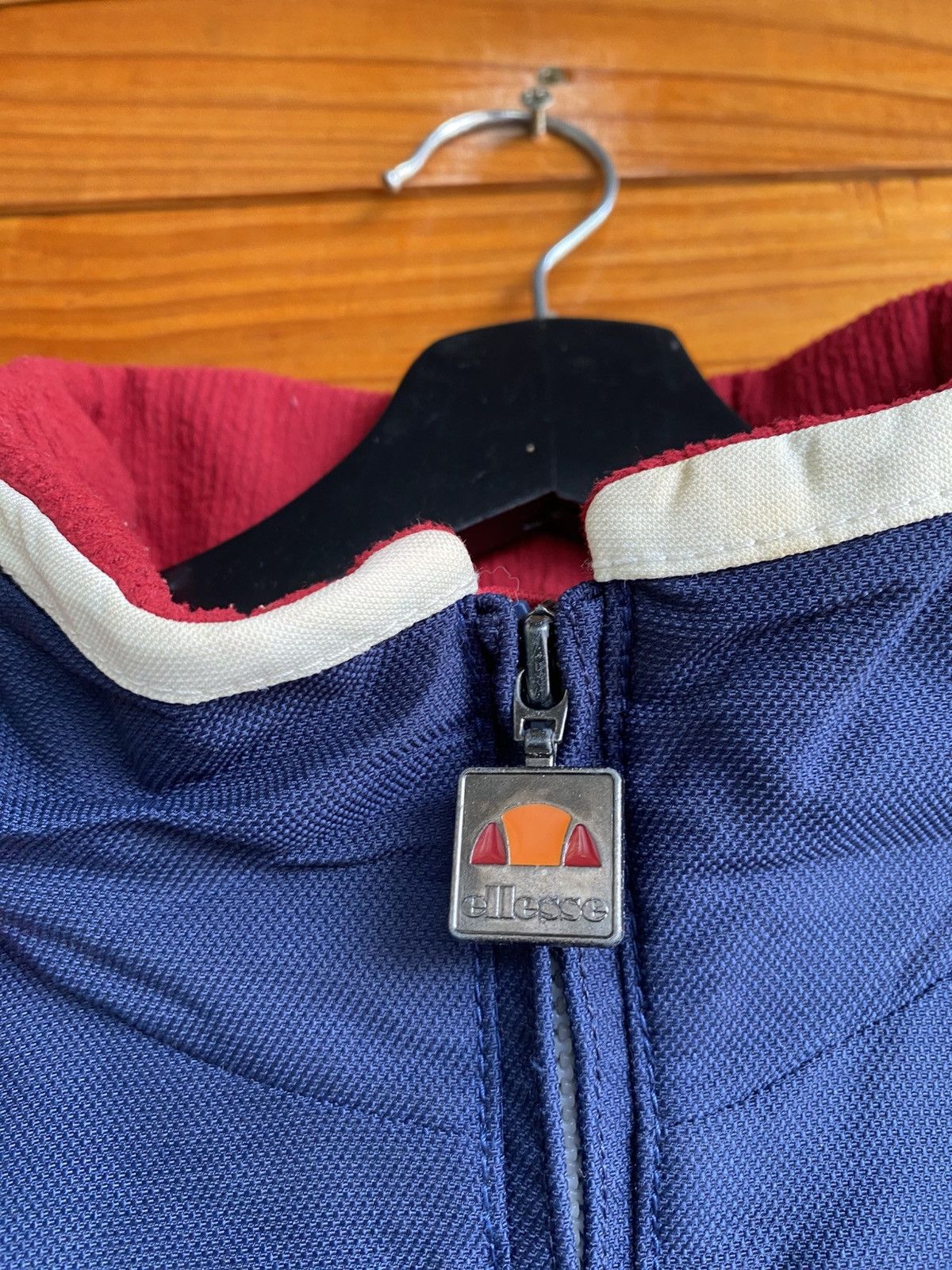 Ellesse × Goldwin Vintage Ellesse Halfball Hooded Jacket Navy White Red Jacket Size US S / EU 44-46 / 1 - 12 Thumbnail