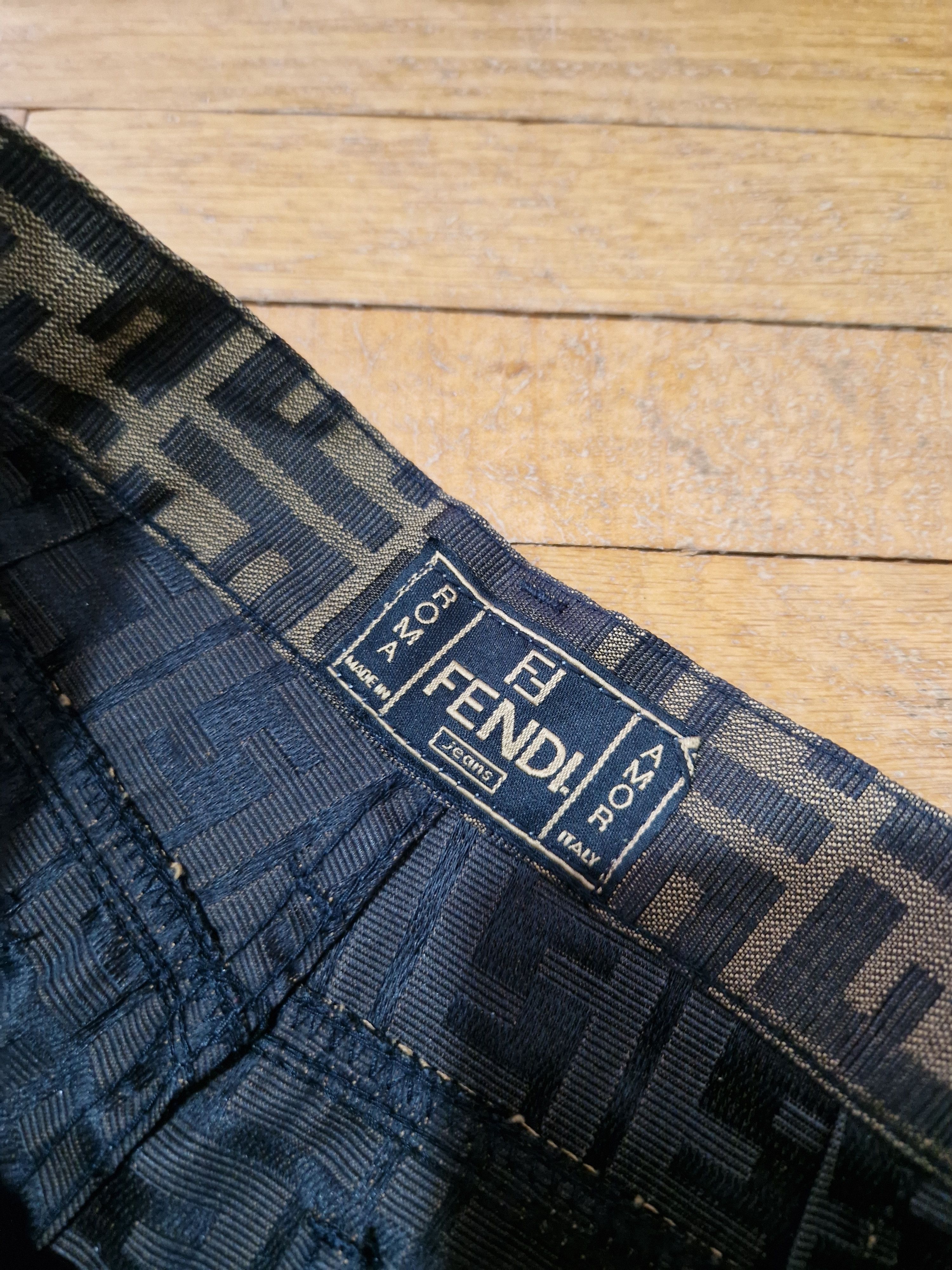 Fendi × Vintage Fendi zucca monogram pants Size 26" / US 2 / IT 38 - 12 Thumbnail