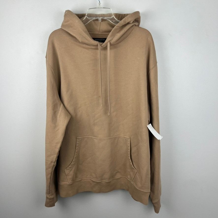 Allsaints All Saints Men's Tan Heavyweight Oversized Hoodie Size XL Size US XL / EU 56 / 4 - 4 Thumbnail