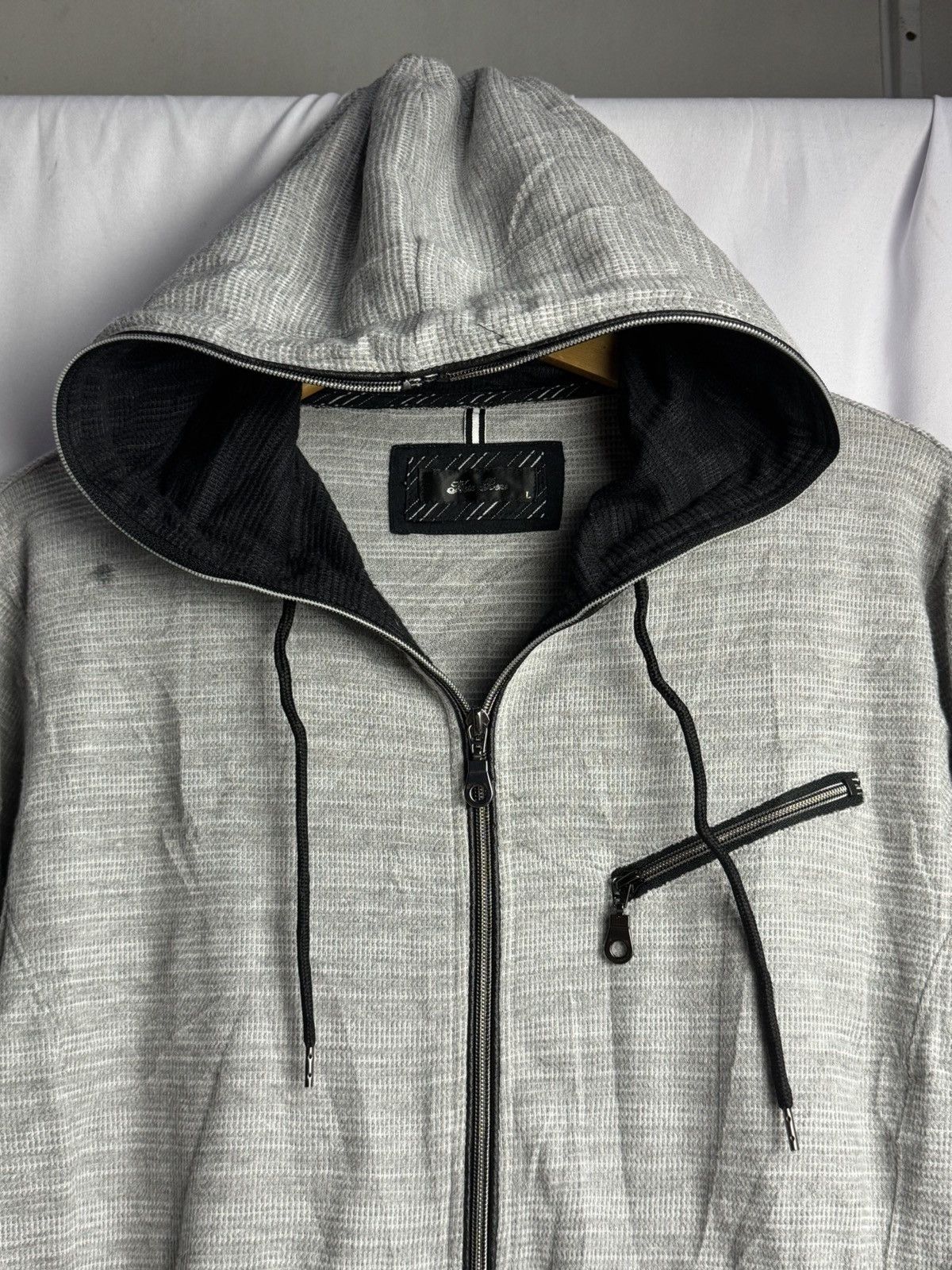 If Six Was Nine × Japanese Brand × Le Grande Bleu (L.G.B.) Full Zipper Nota Bene Hoodie Japanese Size US M / EU 48-50 / 2 - 5 Thumbnail
