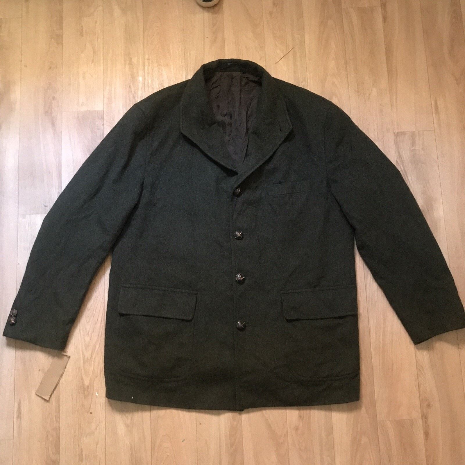 Burberry VINTAGE Burberry coat winter jacket virgin wool alpaca mens Size US L / EU 52-54 / 3 - 2 Thumbnail