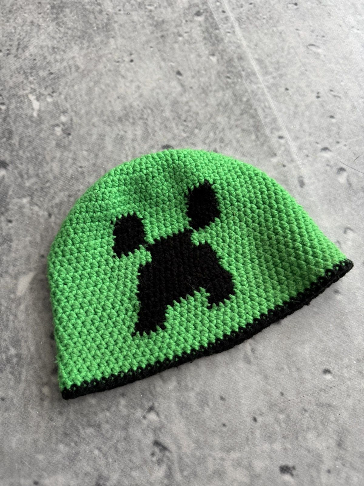 Vintage Vintage Minecraft Creeper awesome handmade knit hat Size ONE SIZE - 1 Thumbnail