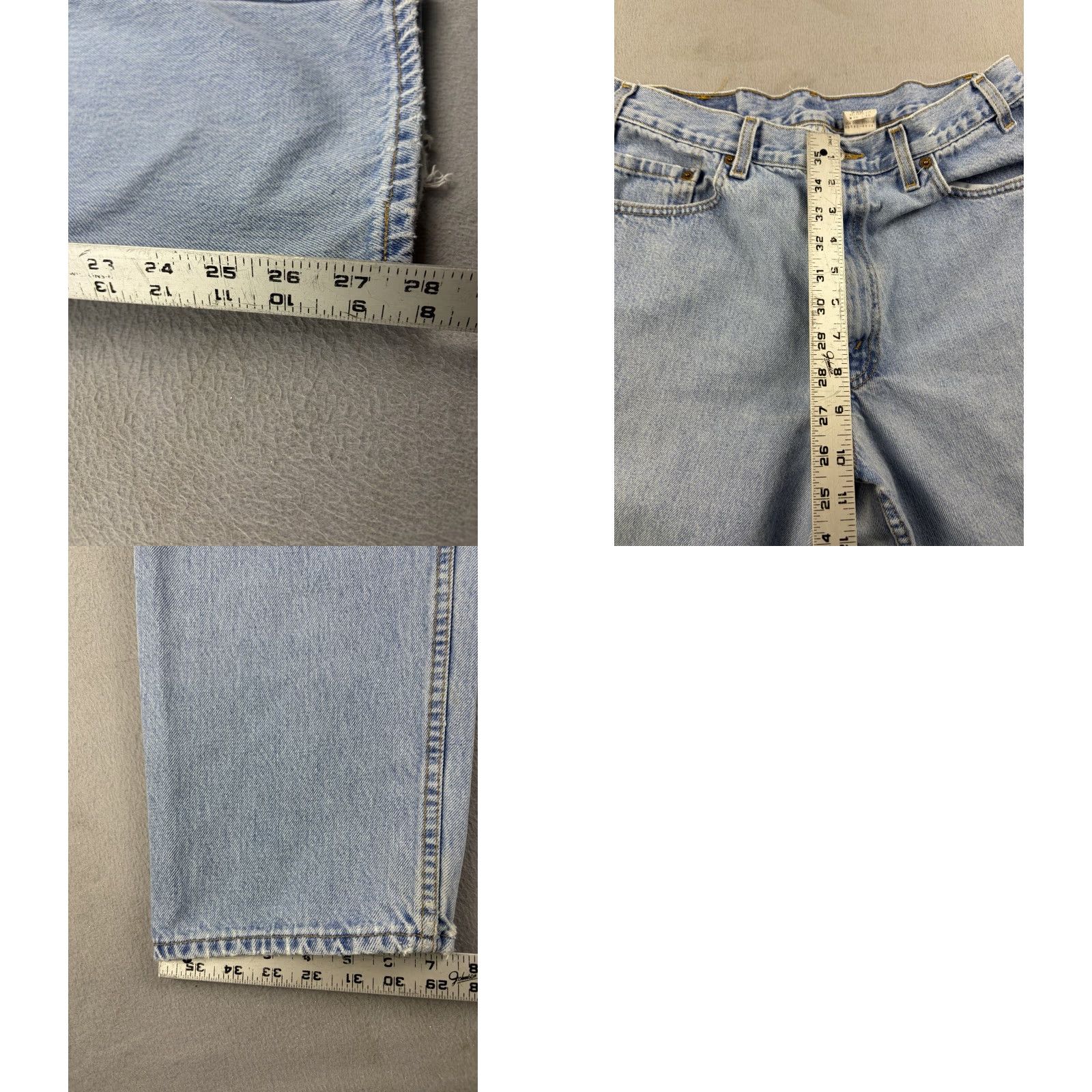 Levi's VINTAGE Levi’s 550 Jeans Men 36x30 Blue Denim Relaxed Straight 90s Mens Size US 36 / EU 52 - 8 Thumbnail