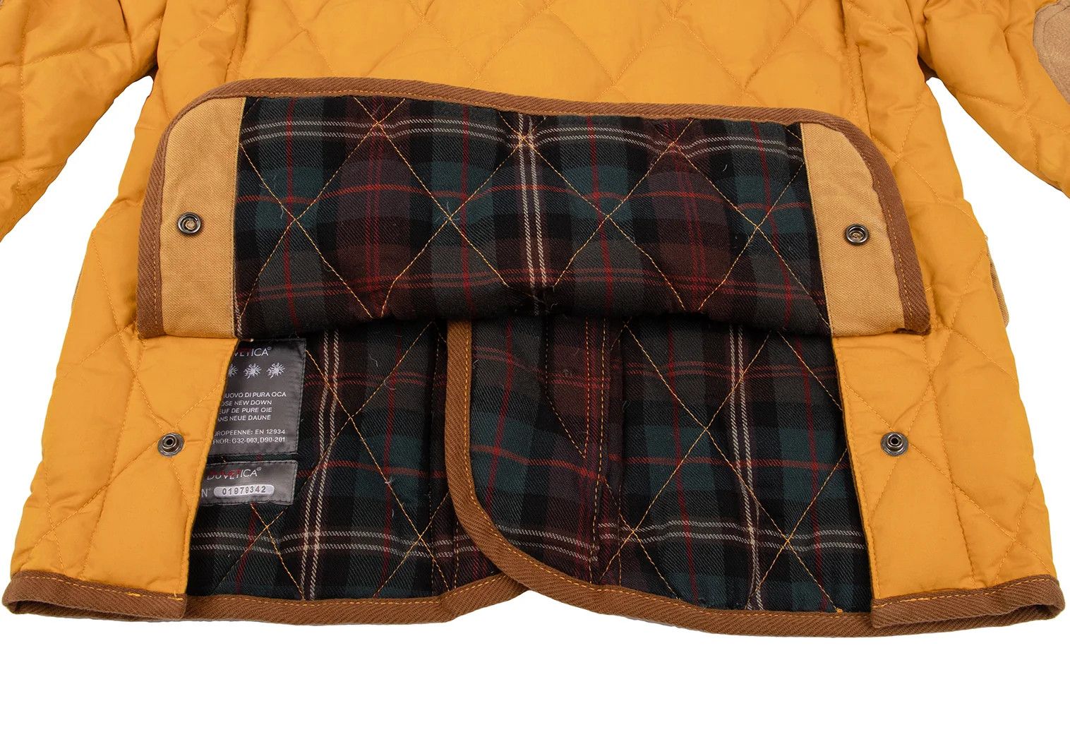 Junya Watanabe Quilted Down Hooded Jacket in Orange Brown XS Size US XS / EU 42 / 0 - 18 Thumbnail