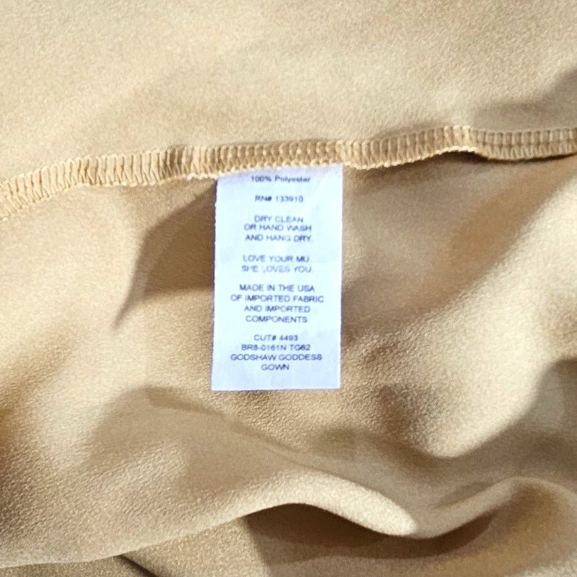 Show Me Your MuMu NWT Show Me Your MuMu Godshaw Goddess Gown Sz. XL Gold Satin Size XL / US 12-14 / IT 48-50 - 10 Thumbnail