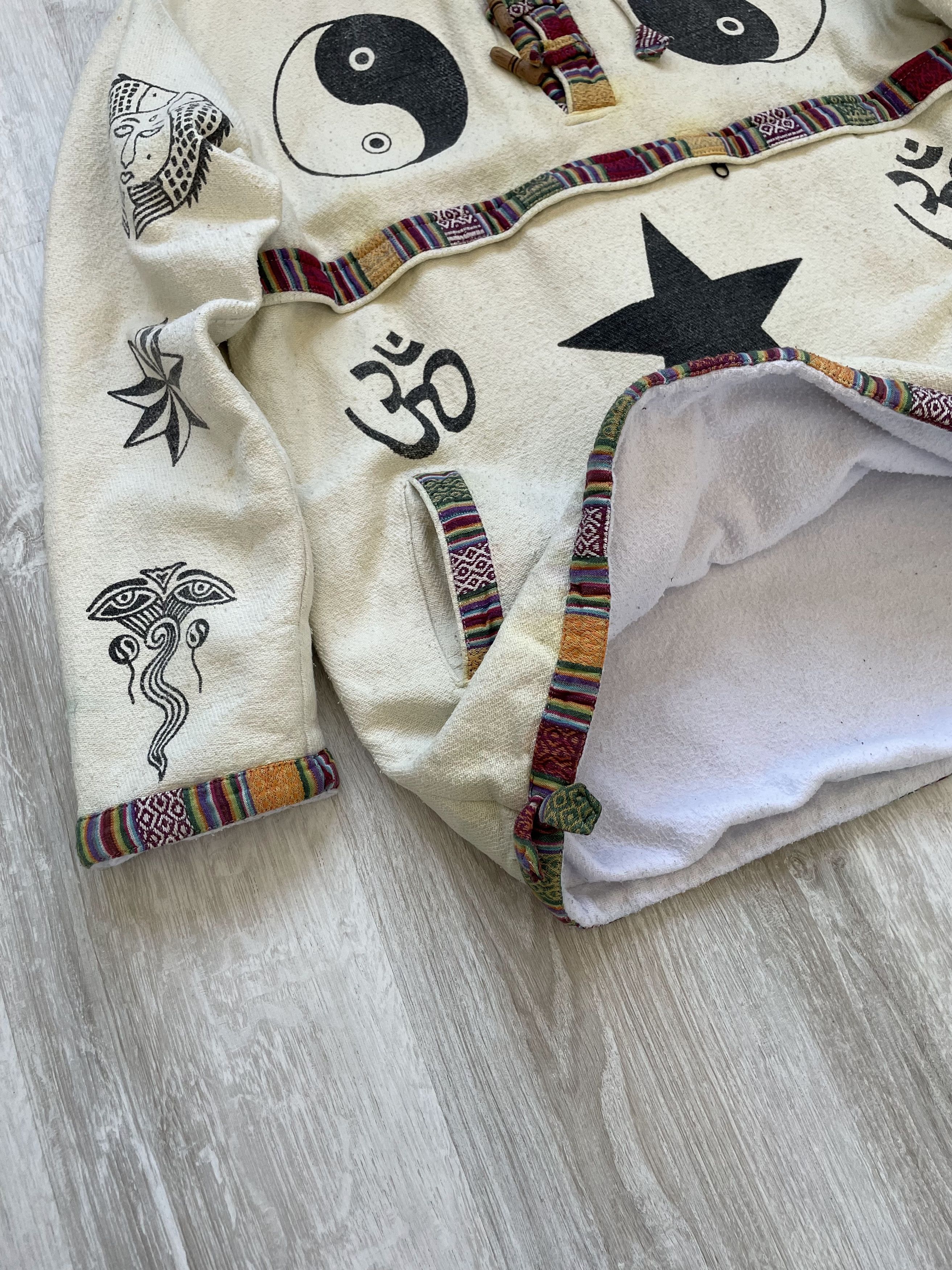 Ying Yang Symbolic Pattern Hoodie Secret Geometry