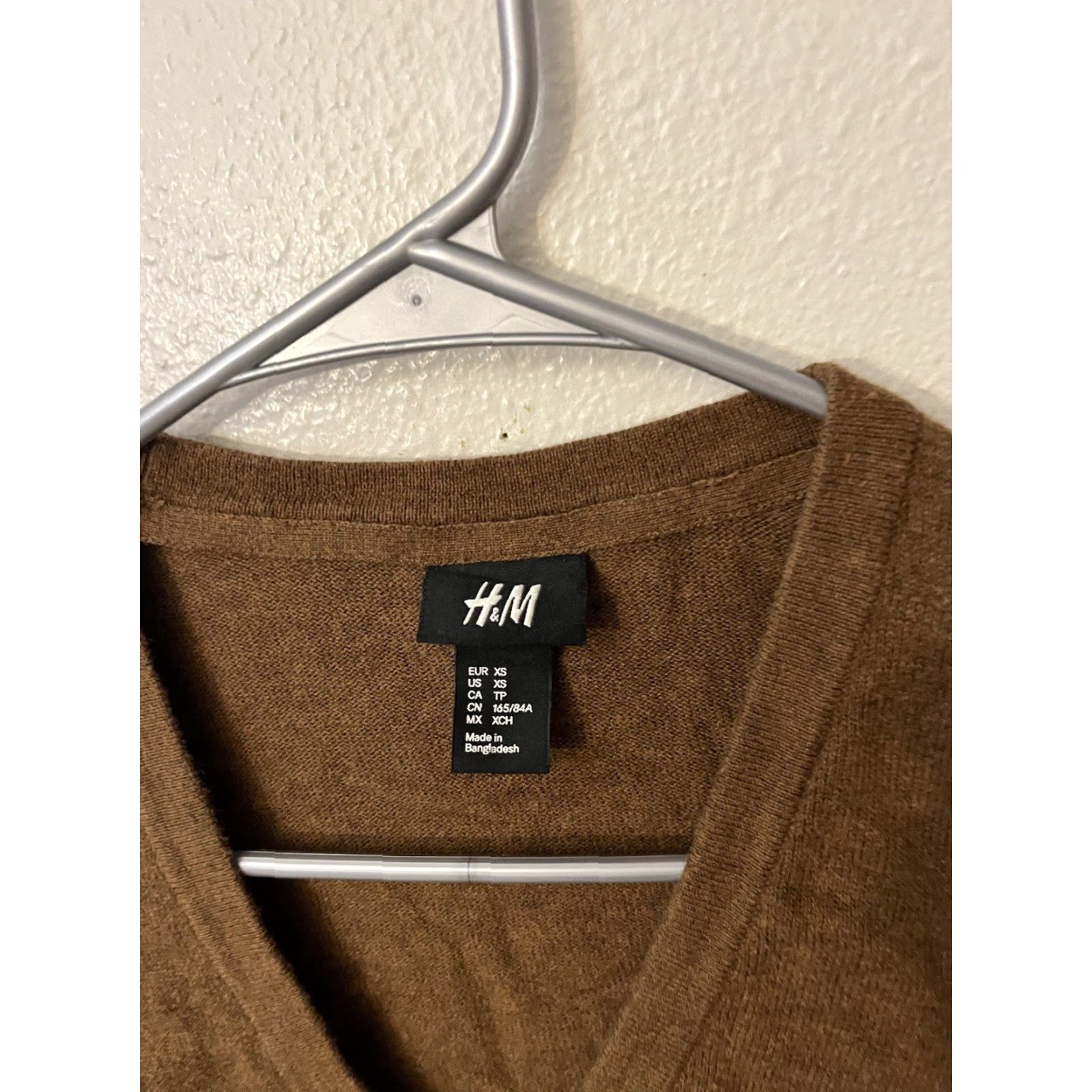 H&M H&M BASIC Women's XS Brown Cardigan Sweater Button Womens Size XS / US 0-2 / IT 36-38 - 2 Thumbnail