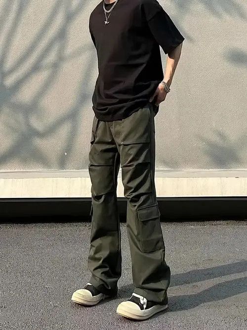 Vintage function cargo flared pants Size US 30 / EU 46 - 4 Thumbnail
