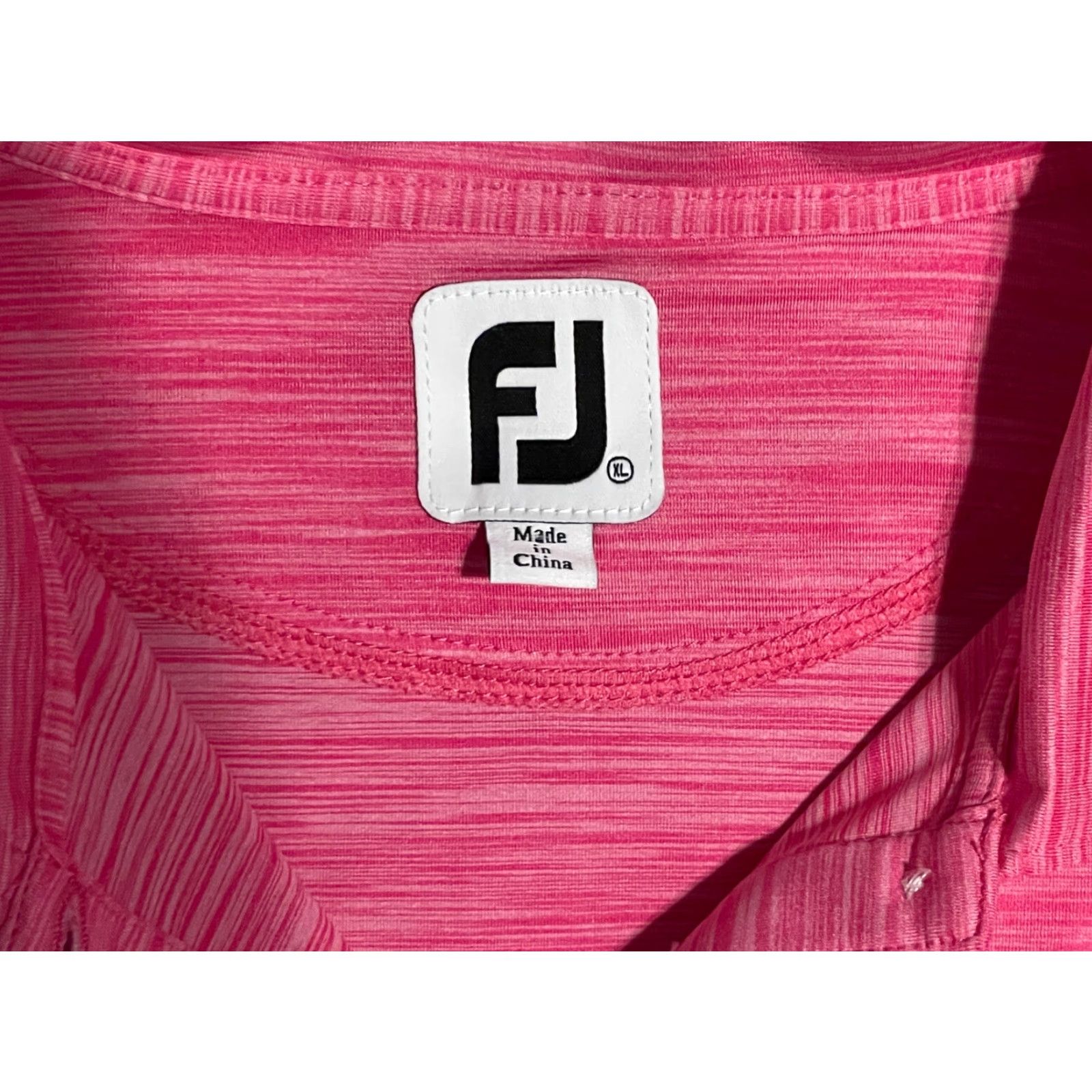 Footjoy FootJoy Polo Shirt Women's Pink XL Short Sleeve Embroidered Bay Creek Golf Club Button Collared Casual Golf Apparel Size 40" / US 18 - 2 Thumbnail