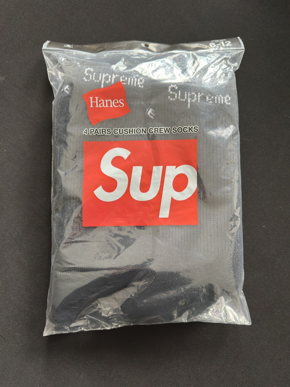 Hanes × Supreme Supreme Hanes Socks Black Size ONE SIZE - 1 Thumbnail