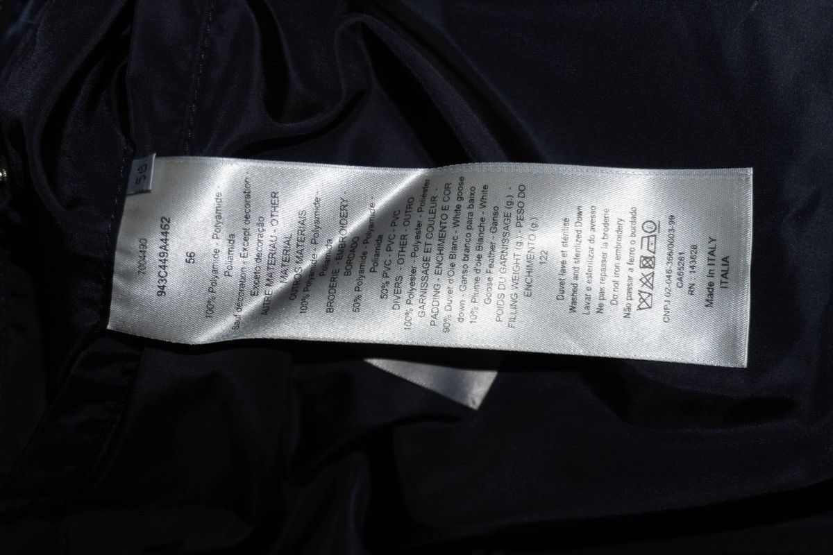 Dior Dior Men Oblique Down Jacket — Navy Blue Technical Jacquard Size US XL / EU 56 / 4 - 6 Thumbnail