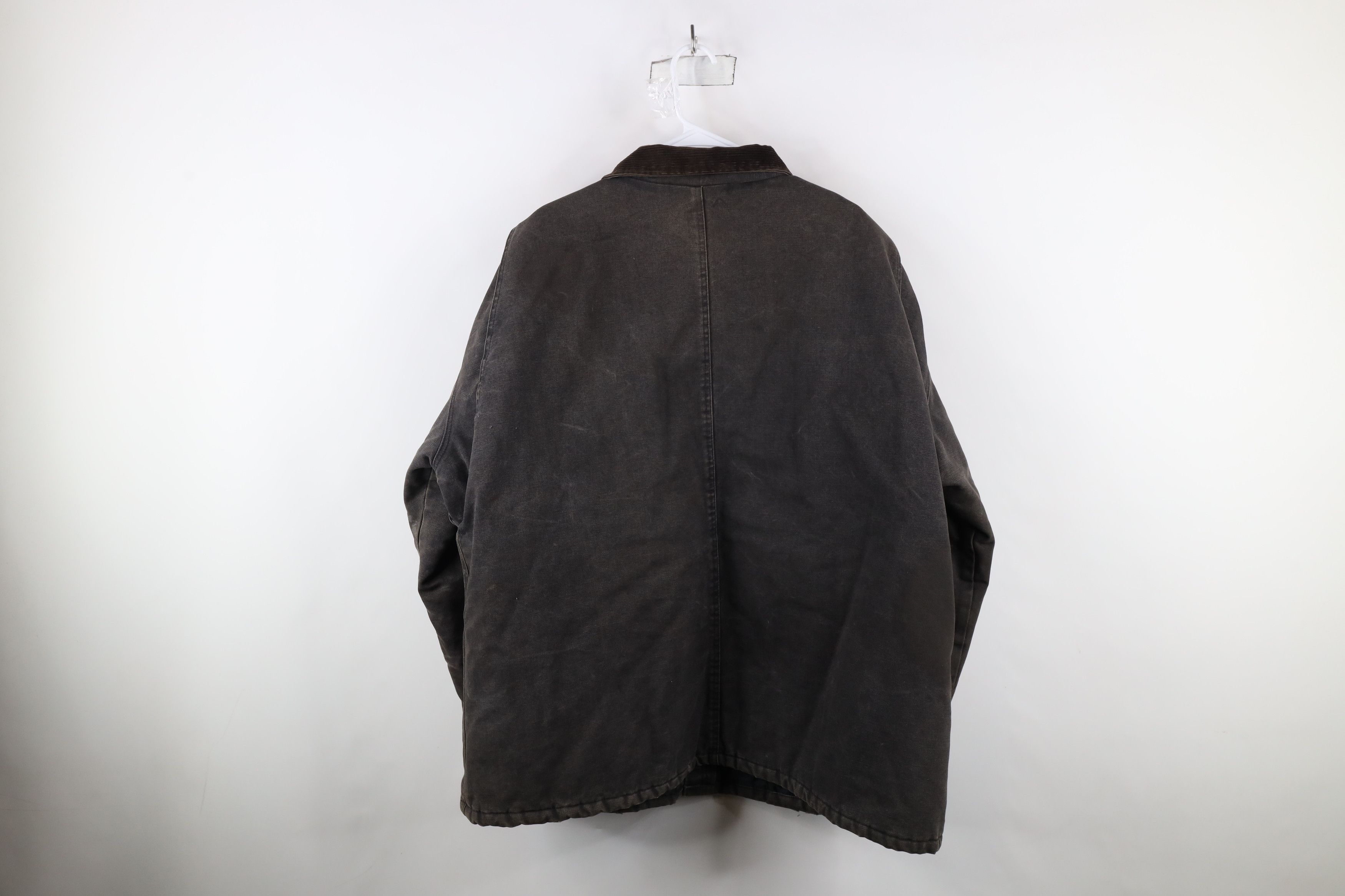 Vintage Vintage 90s Streetwear Quilted Canvas Chore Barn Jacket USA Size US XXL / EU 58 / 5 - 15 Thumbnail