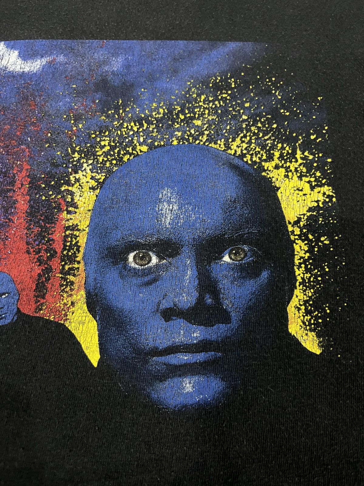 Rap Tees 🔥CRAZY OVERSIZED 90s SUNFADED Blue Man Group By James Porto Size US XL / EU 56 / 4 - 3 Thumbnail