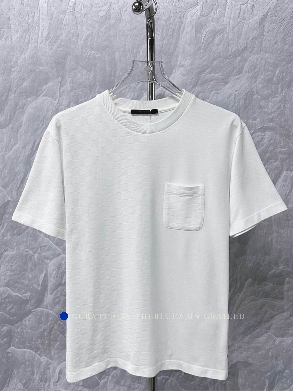 Louis Vuitton Damier Pocket T-Shirt in White Size US M / EU 48-50 / 2 - 1 Thumbnail