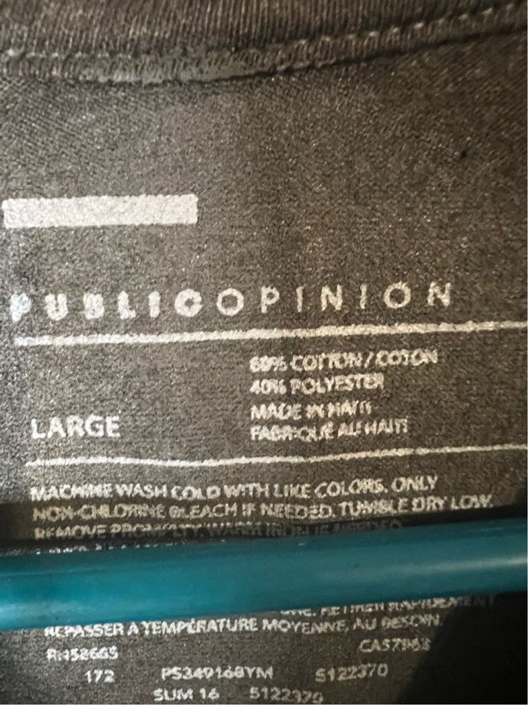 Public Opinion Men's Public Opinion Graphic T-Shirt Size L Gray Size US L / EU 52-54 / 3 - 3 Thumbnail