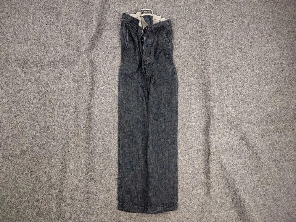 HANSEN Garments Hansen Garments Linen Blend Casual Navy Trouser Pants Size US 30 / EU 46 - 1 Thumbnail
