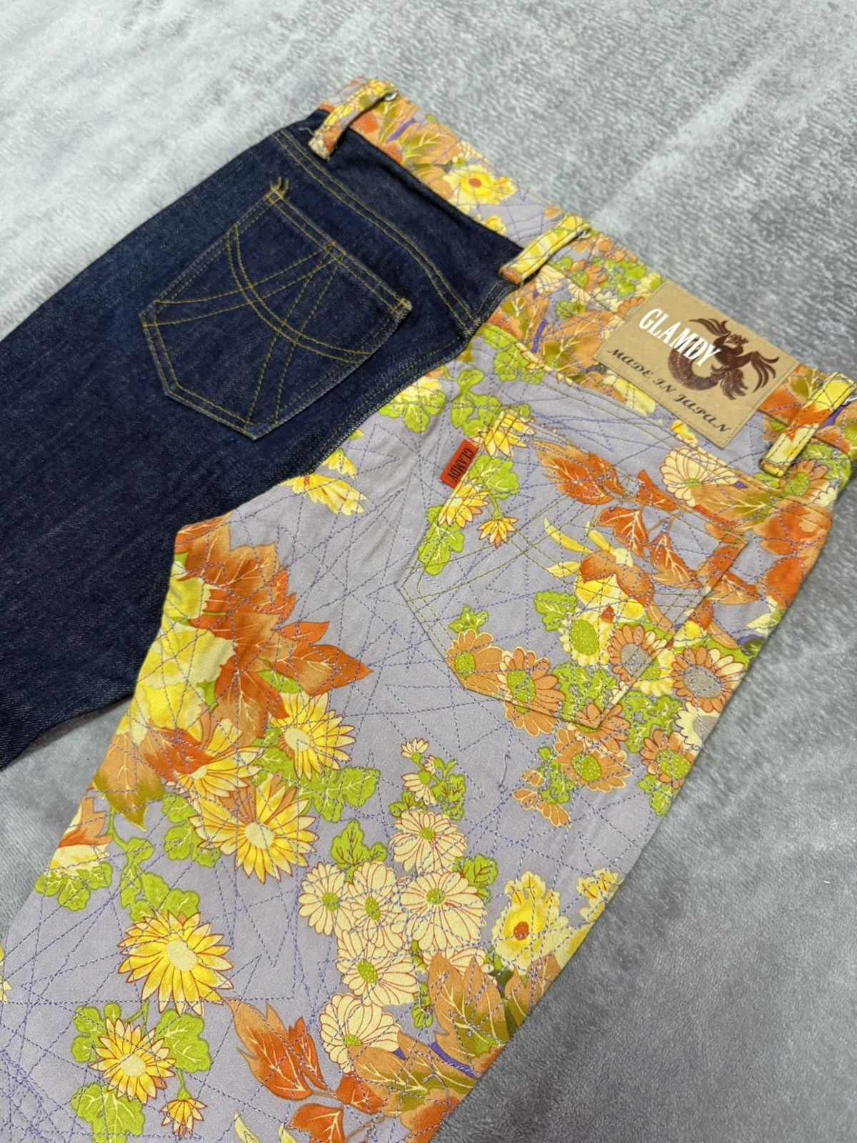Hysteric Glamour GLAMDY Japan Boro Heavy Stitched Hybrid Flared Denim Jeans Size US 28 / EU 44 - 4 Thumbnail