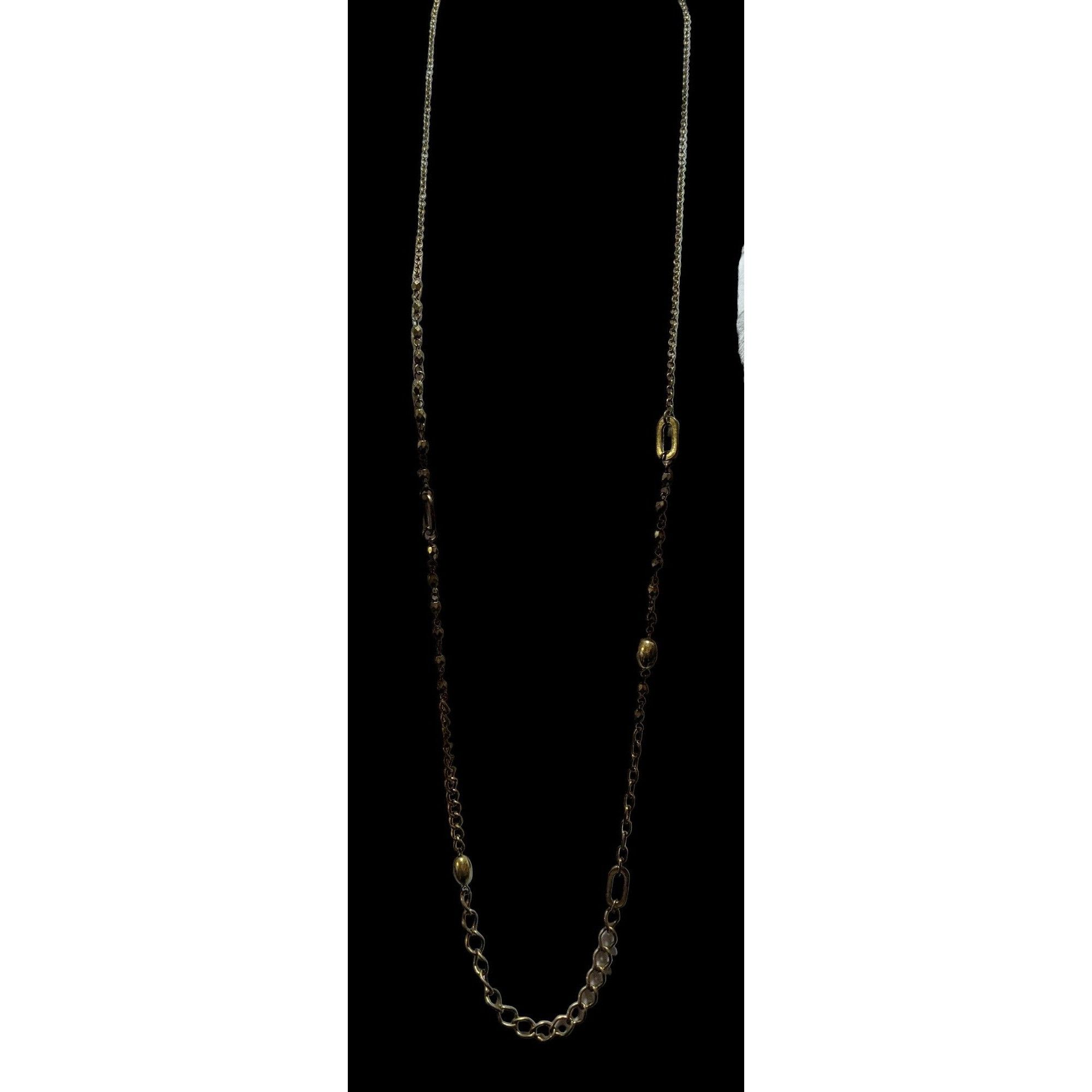 Other Retro Gold Abstract Beaded Link Necklace Size ONE SIZE - 3 Thumbnail