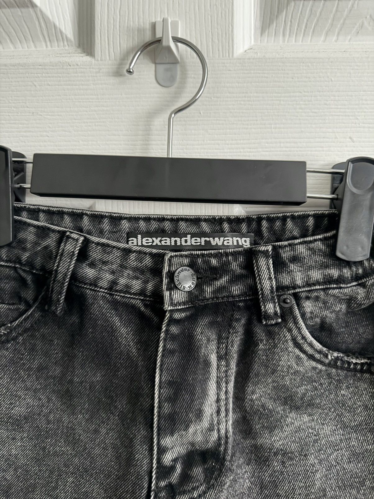 Alexander Wang Alexander Wang Black Denim Bite Shorts Size 26" / US 2 / IT 38 - 4 Thumbnail