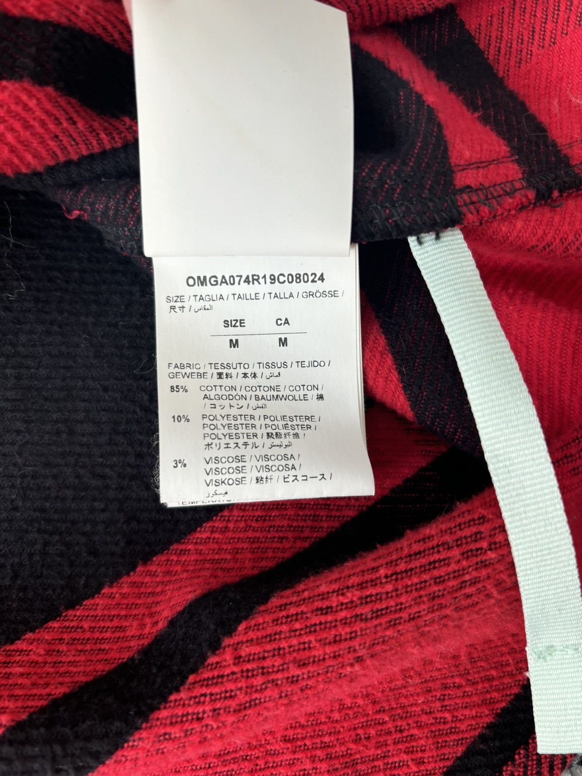 Off-White Off White Flannel Long-sleeve with Tassel/Fringe Logo Size US M / EU 48-50 / 2 - 7 Thumbnail