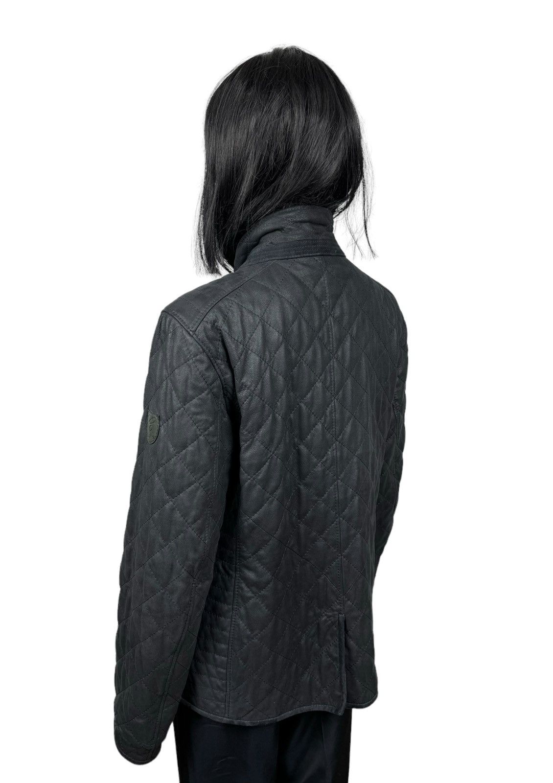 Designer Werner Christ Genuine Leather Quilted Jacket Women size 42 Size M / US 6-8 / IT 42-44 - 10 Thumbnail