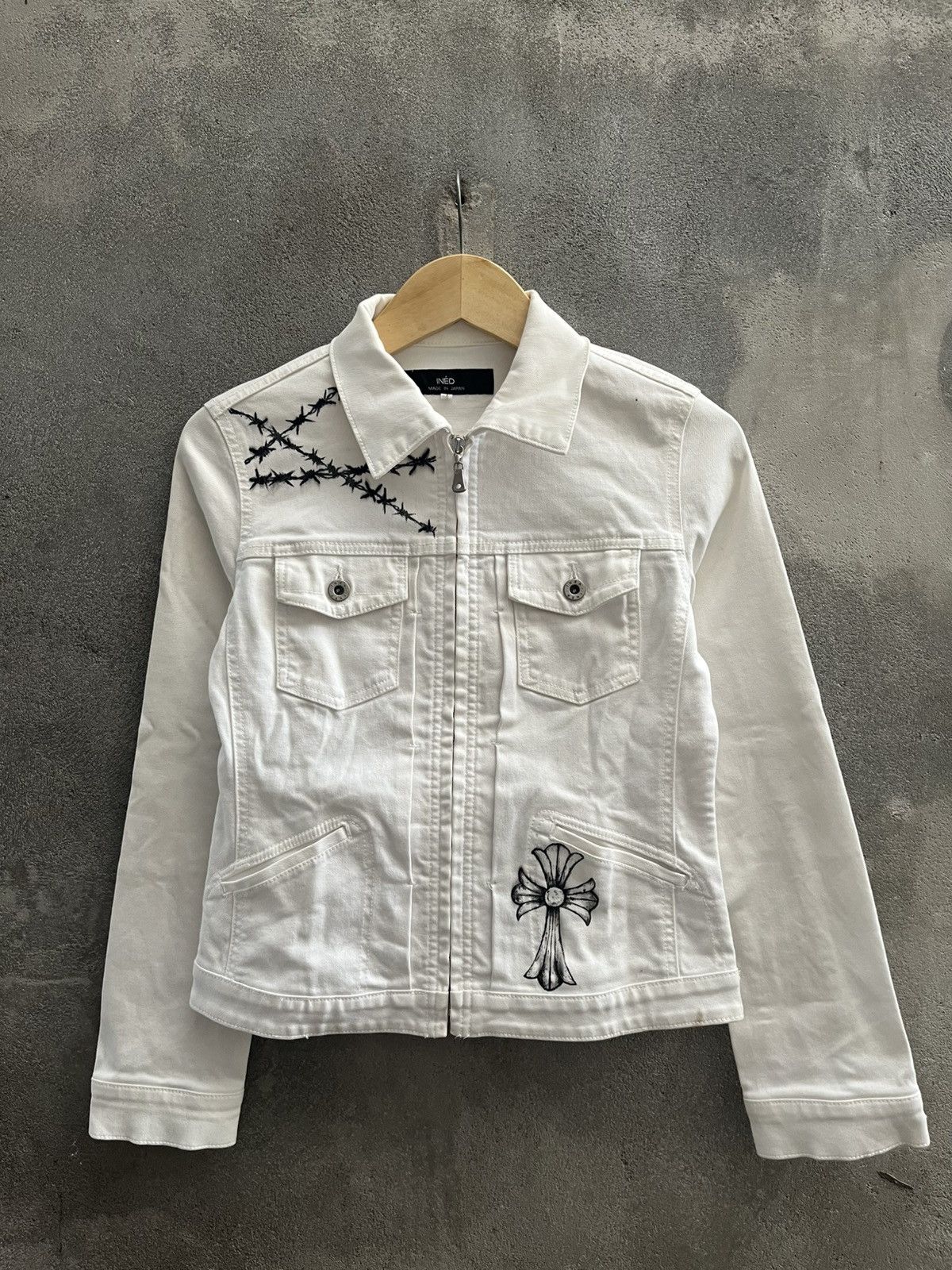 Yohji Yamamoto INÉD Cross & Barbed Wire Jacket Size US L / EU 52-54 / 3 - 1 Thumbnail