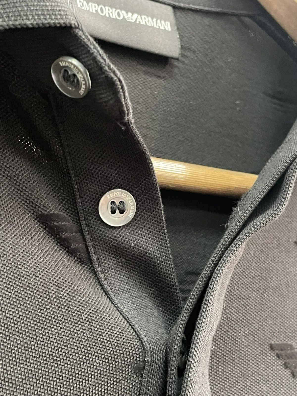 Emporio Armani Rare monogram archive Emporio Armani Polo t shirt Size US XS / EU 42 / 0 - 5 Thumbnail