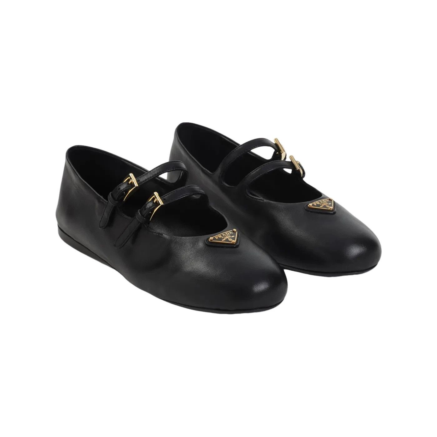 Prada PRADA $1100 Black Leather Ballerinas New & Authentic Size US 8.5 / IT 38.5 - 3 Thumbnail
