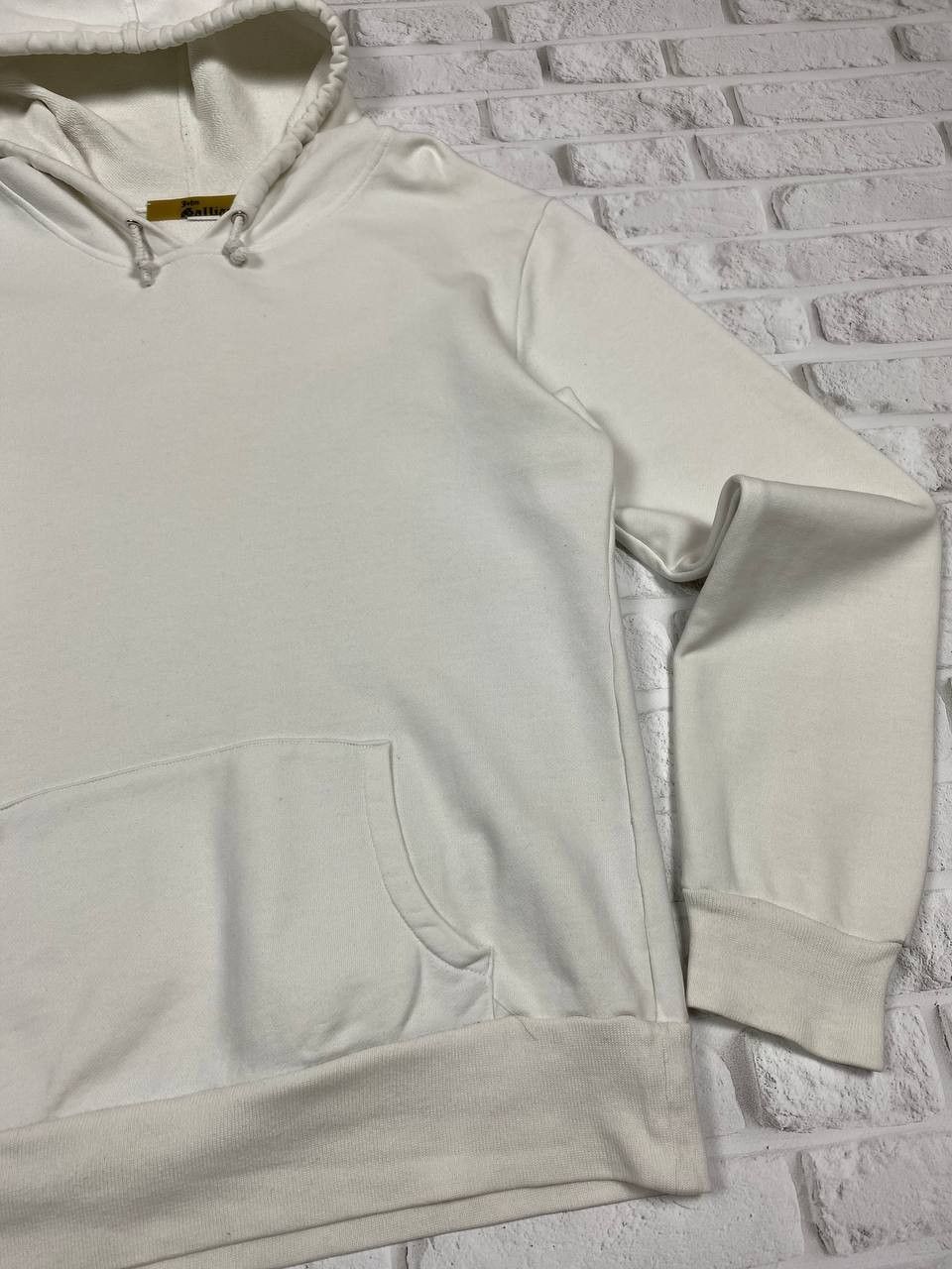 John Galliano Rare John Galliano White Graphic Print Hoodie Made in Italy Size US M / EU 48-50 / 2 - 9 Thumbnail