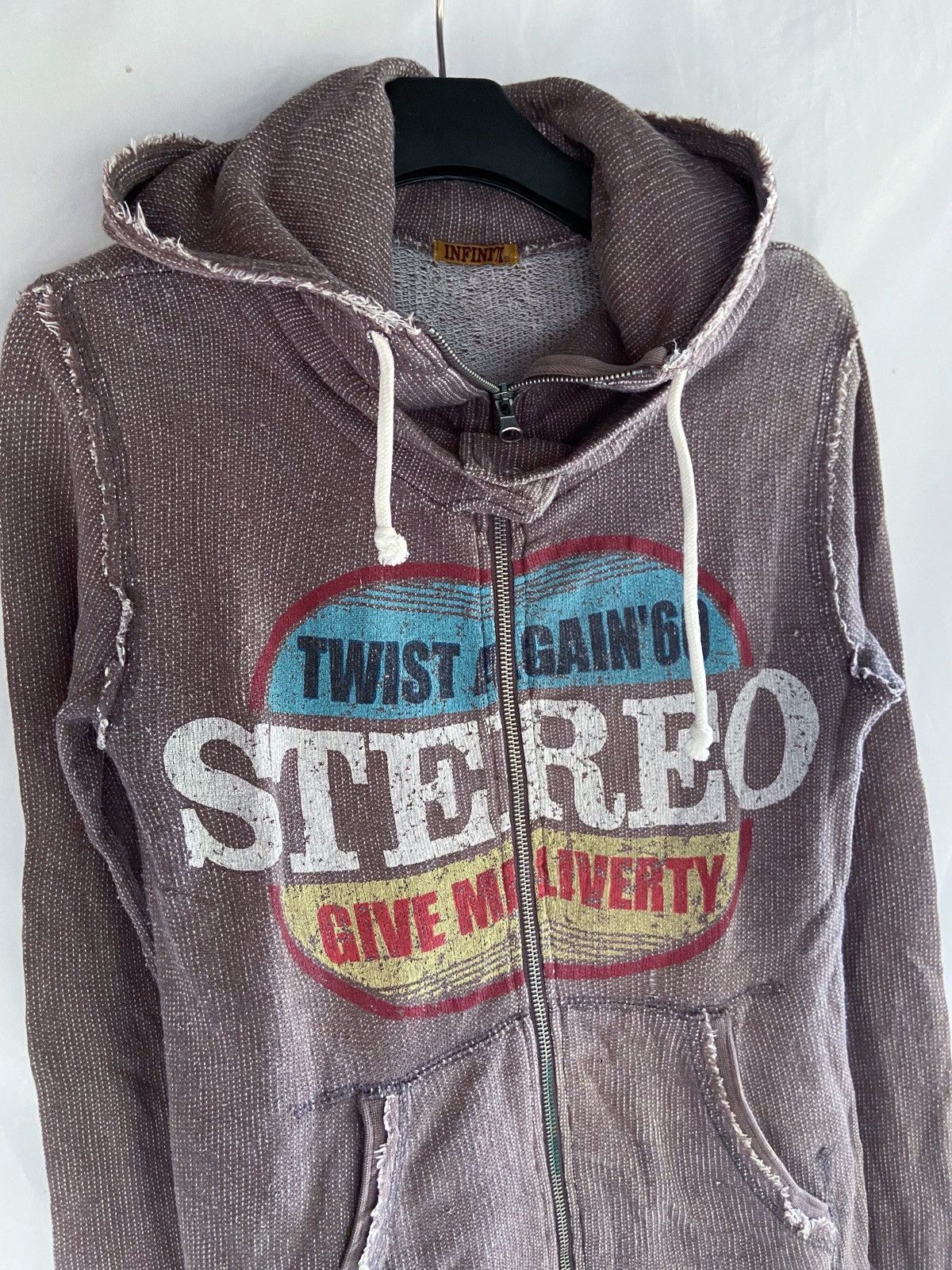 Beauty Beast INFINITY GORPCORE DISTRESSED ZIP HOODIE Size US S / EU 44-46 / 1 - 2 Thumbnail