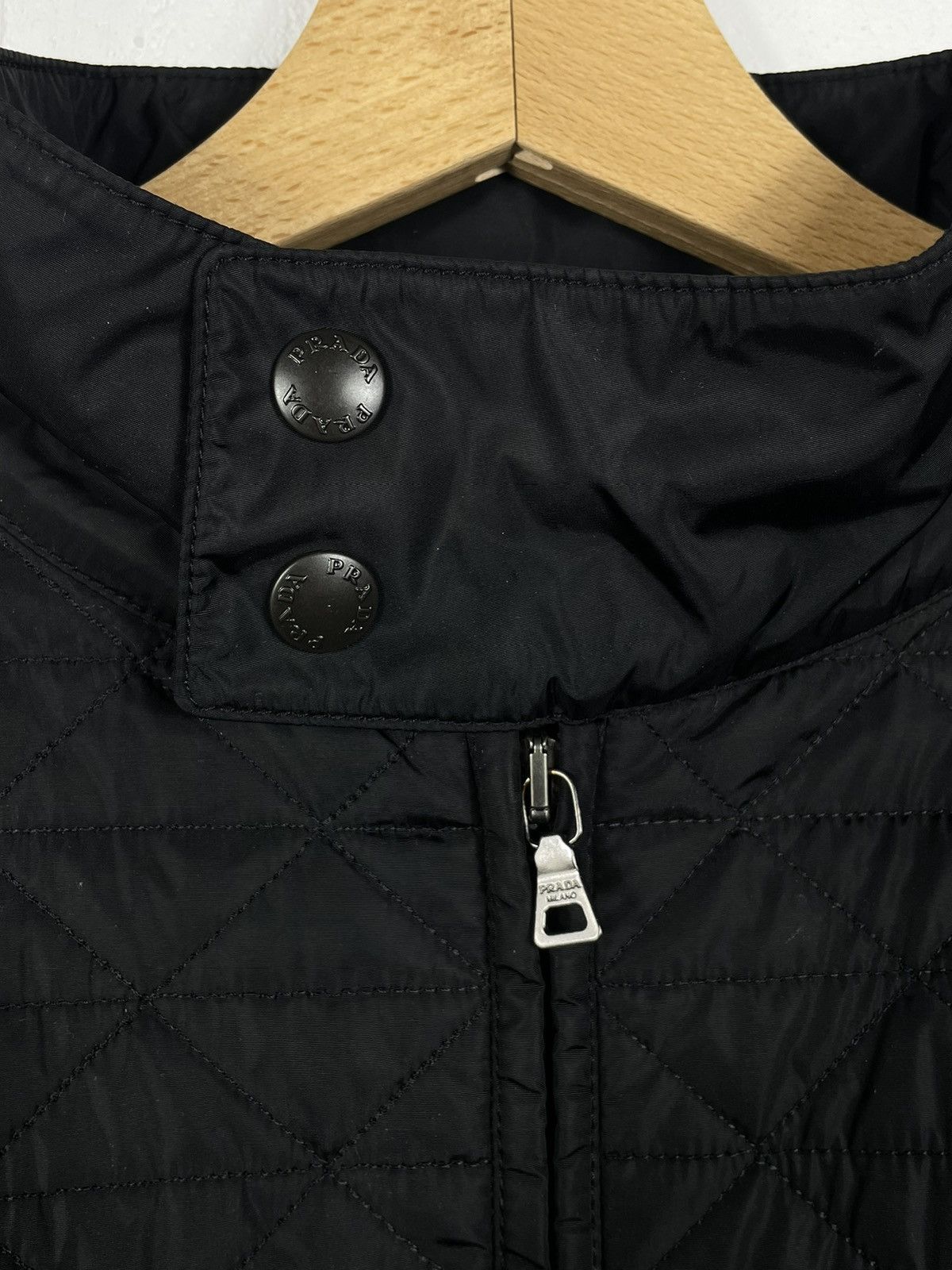 Designer × Prada Prada Wool Nylon Black Knit Light Tricot Jakcet Cardigan Size US M / EU 48-50 / 2 - 6 Thumbnail