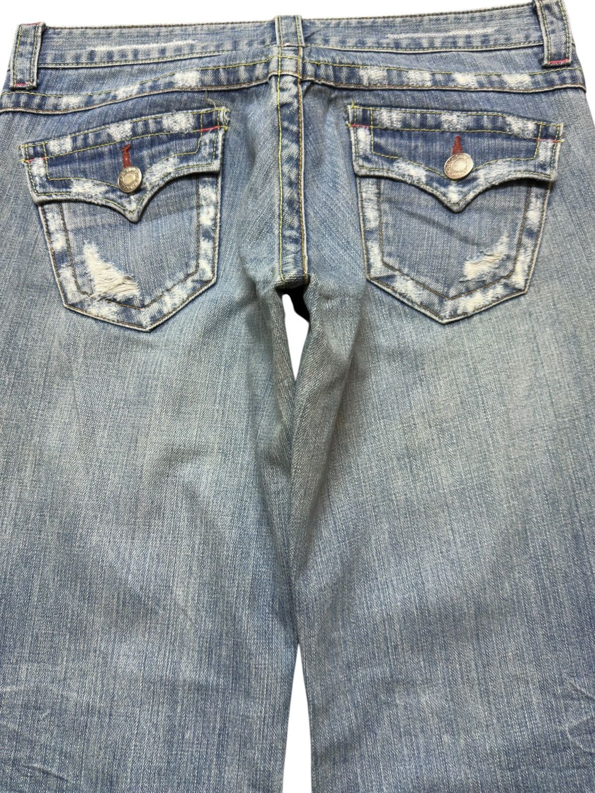 Hysteric Glamour Vintage Japanese Brand Flare Faded Distressed Denim Size US 31 - 5 Thumbnail