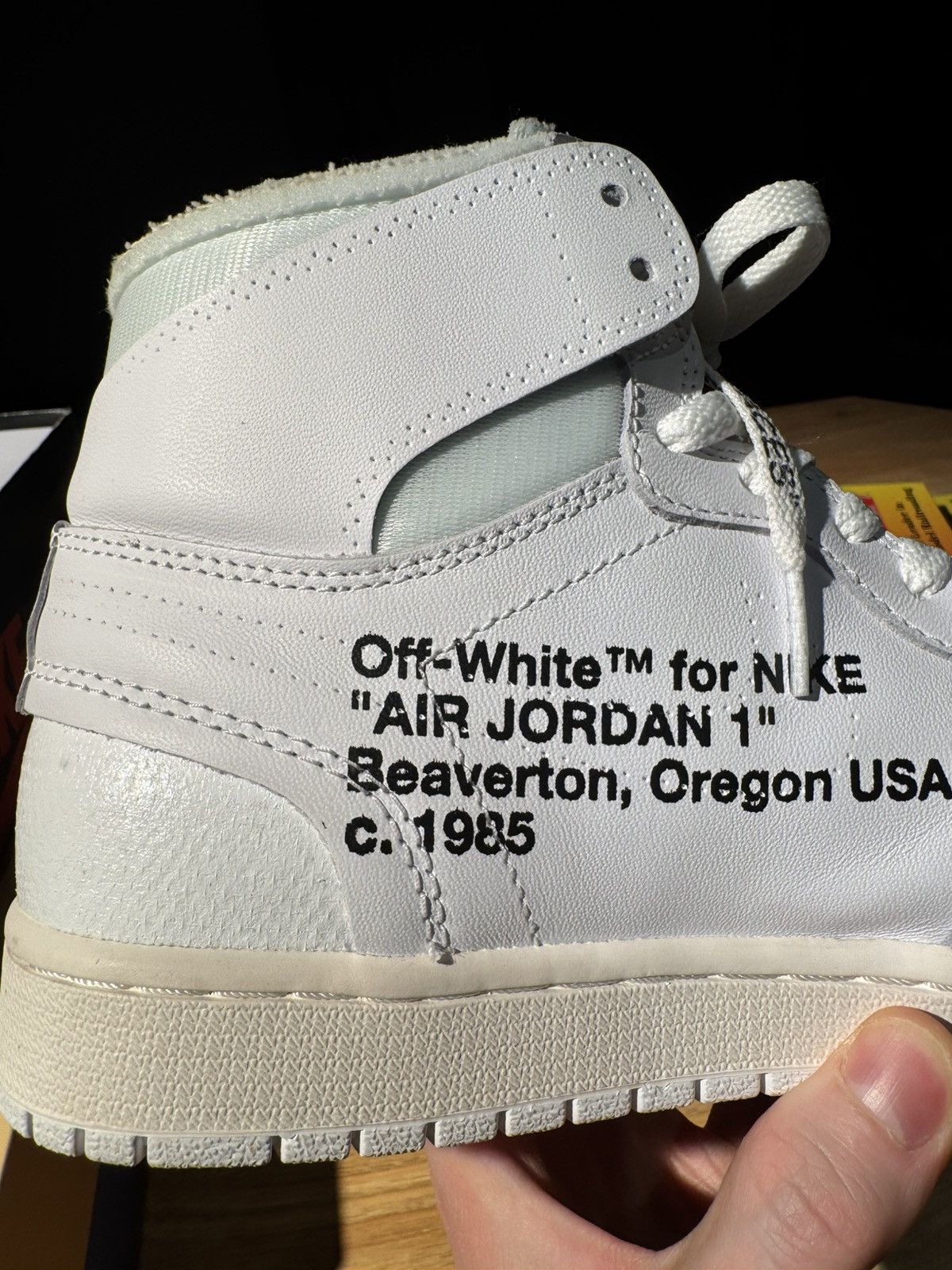 Nike × Off-White × Virgil Abloh Off White x Air Jordan 1 Retro High OG Euro Chicago Virgil Size US 10 / EU 43 - 11 Thumbnail