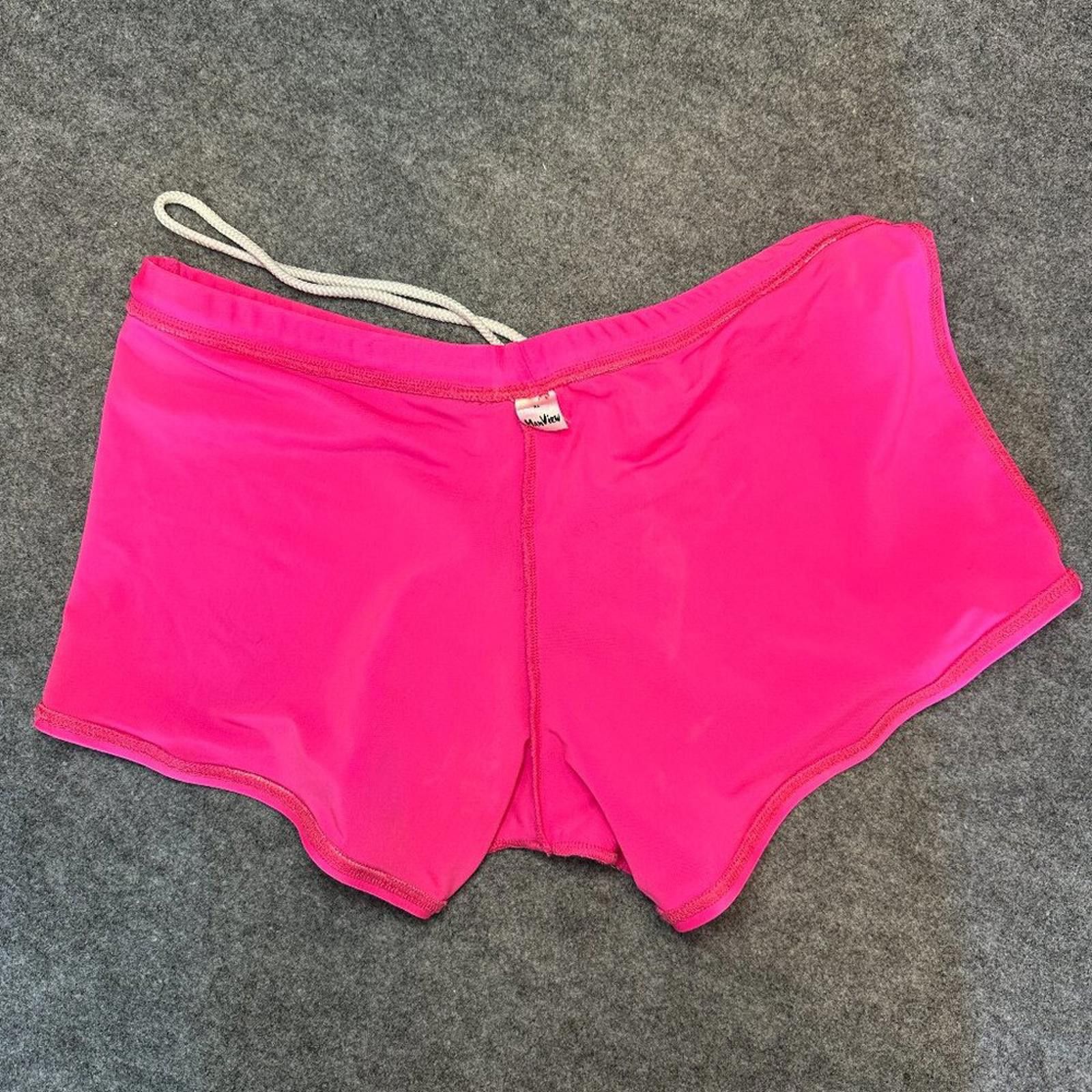 Other ManView Men’s Swim Trunks – Size XL – Bright Pink Size US 36 / EU 52 - 3 Thumbnail