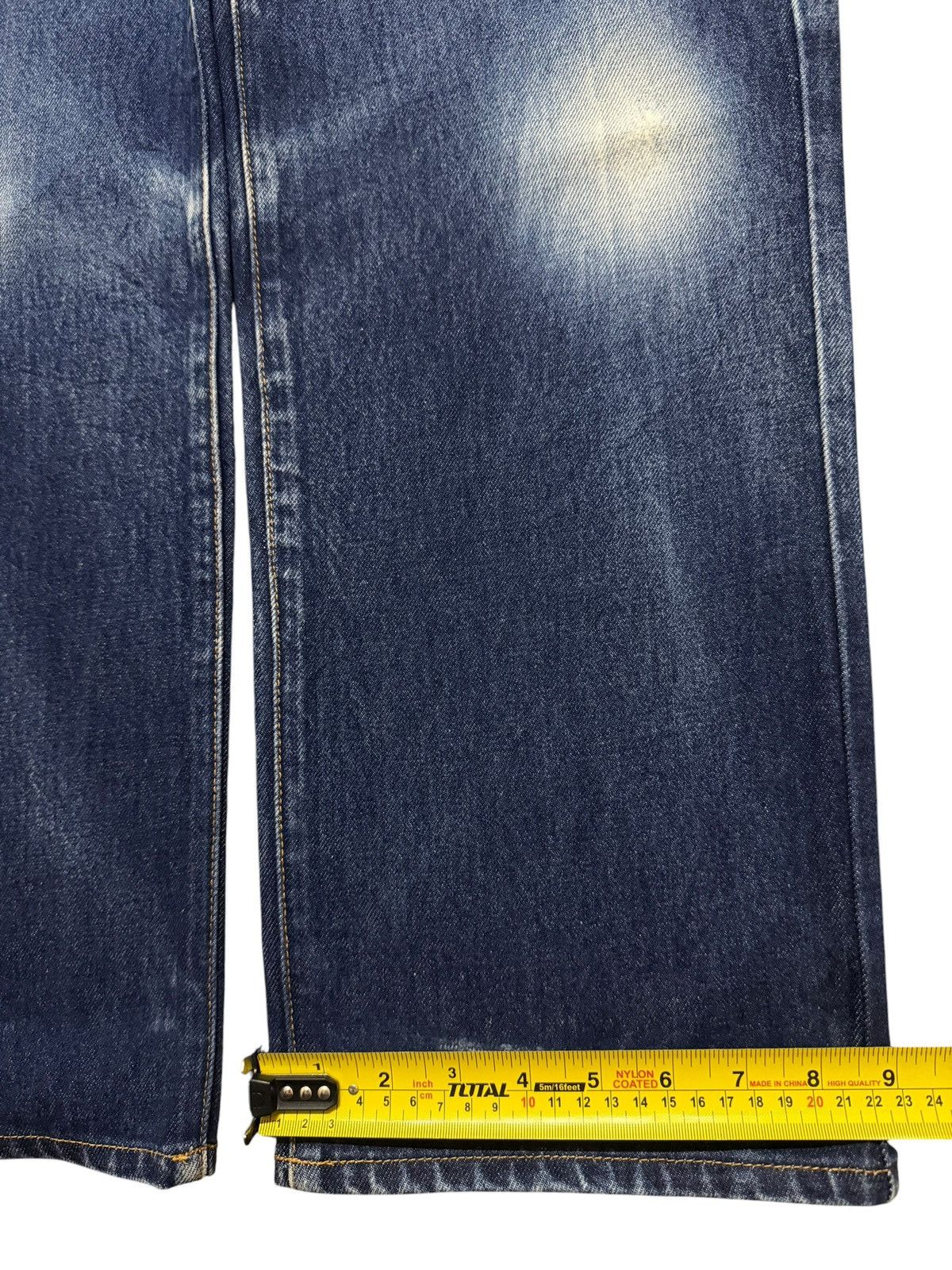 Sugar Cane Vintage 90s Japanese Brand Faded Wash Whisker Wide Leg Jeans Size US 30 / EU 46 - 13 Thumbnail