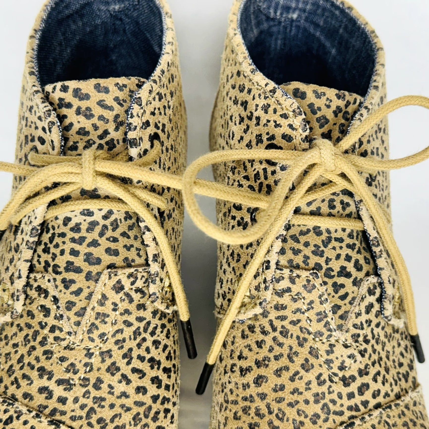 Toms TOMS Women’s Wedge Ankle Bootie Desert Leopard Animal Print Tie US Size 6.5 Boots Size US 5 / IT 35 - 5 Thumbnail
